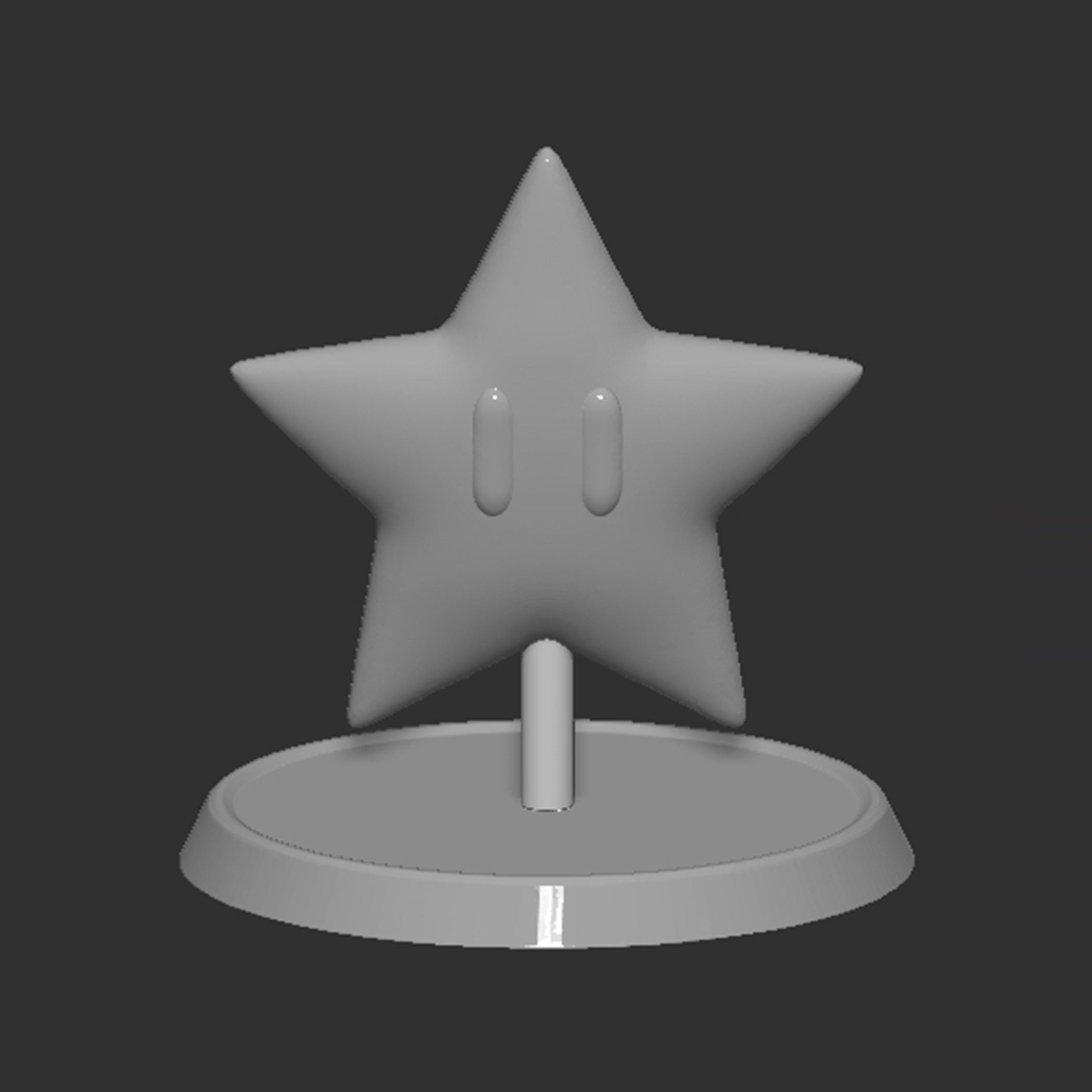 Mario Star Based 3D print model_2