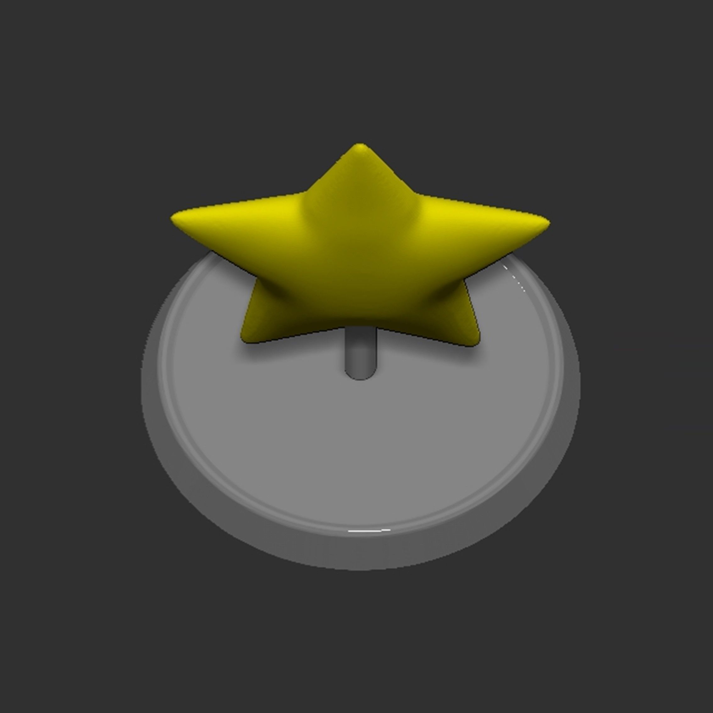 Mario Star Based 3D print model_11