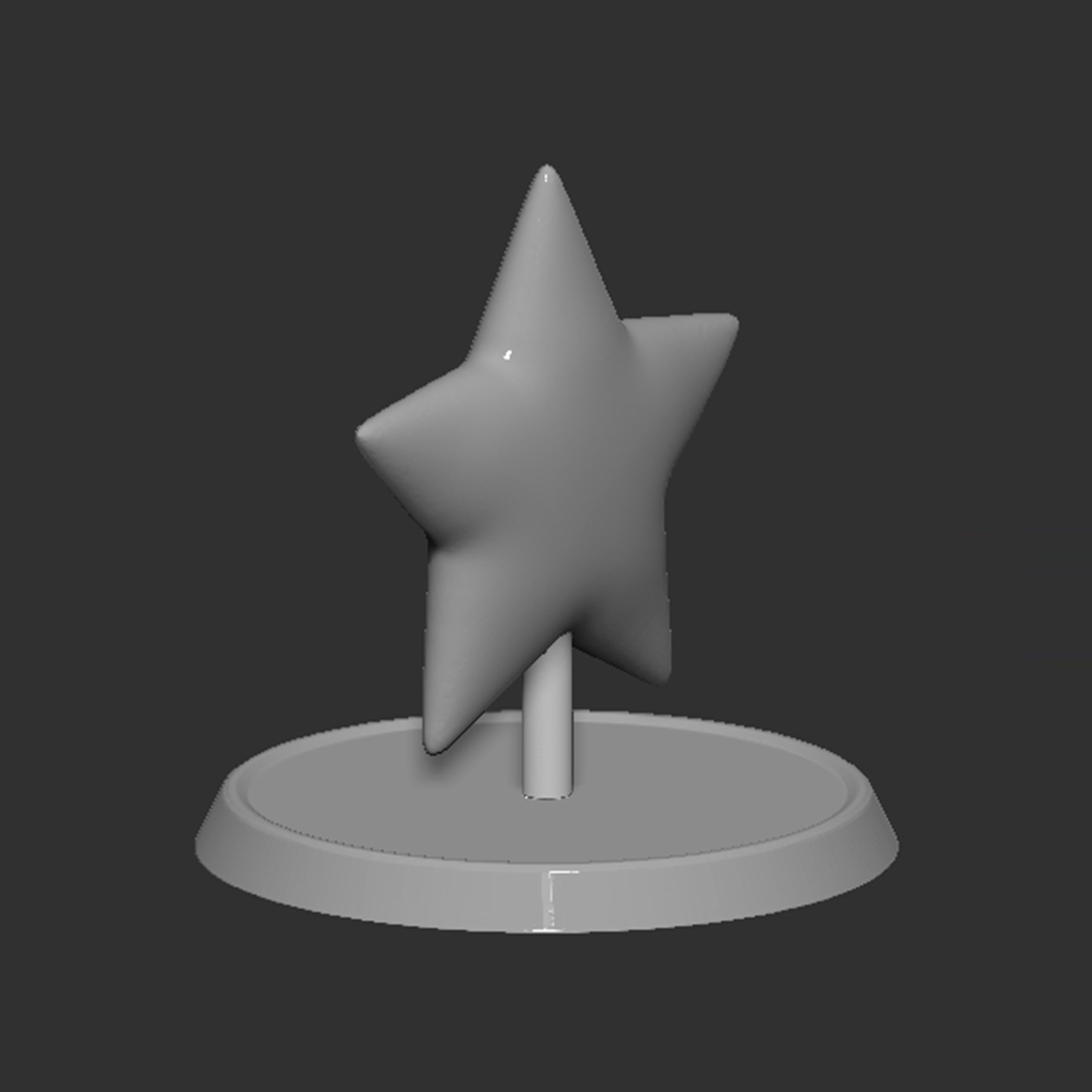 Mario Star Based 3D print model_8