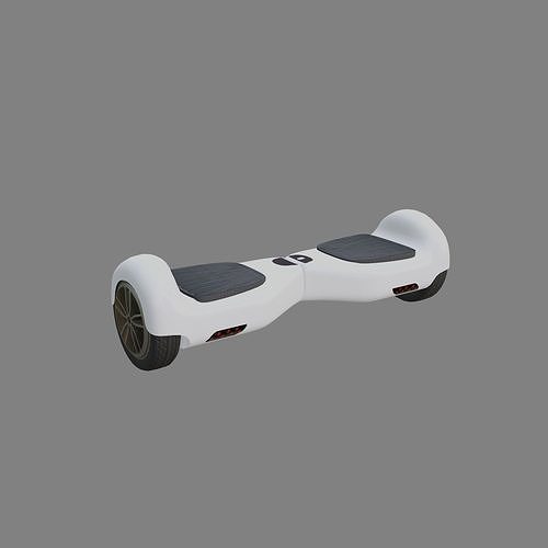 Electric Unicycle Scooter - SCOOTER ELECTRICO - low poly  Low-poly 3D model