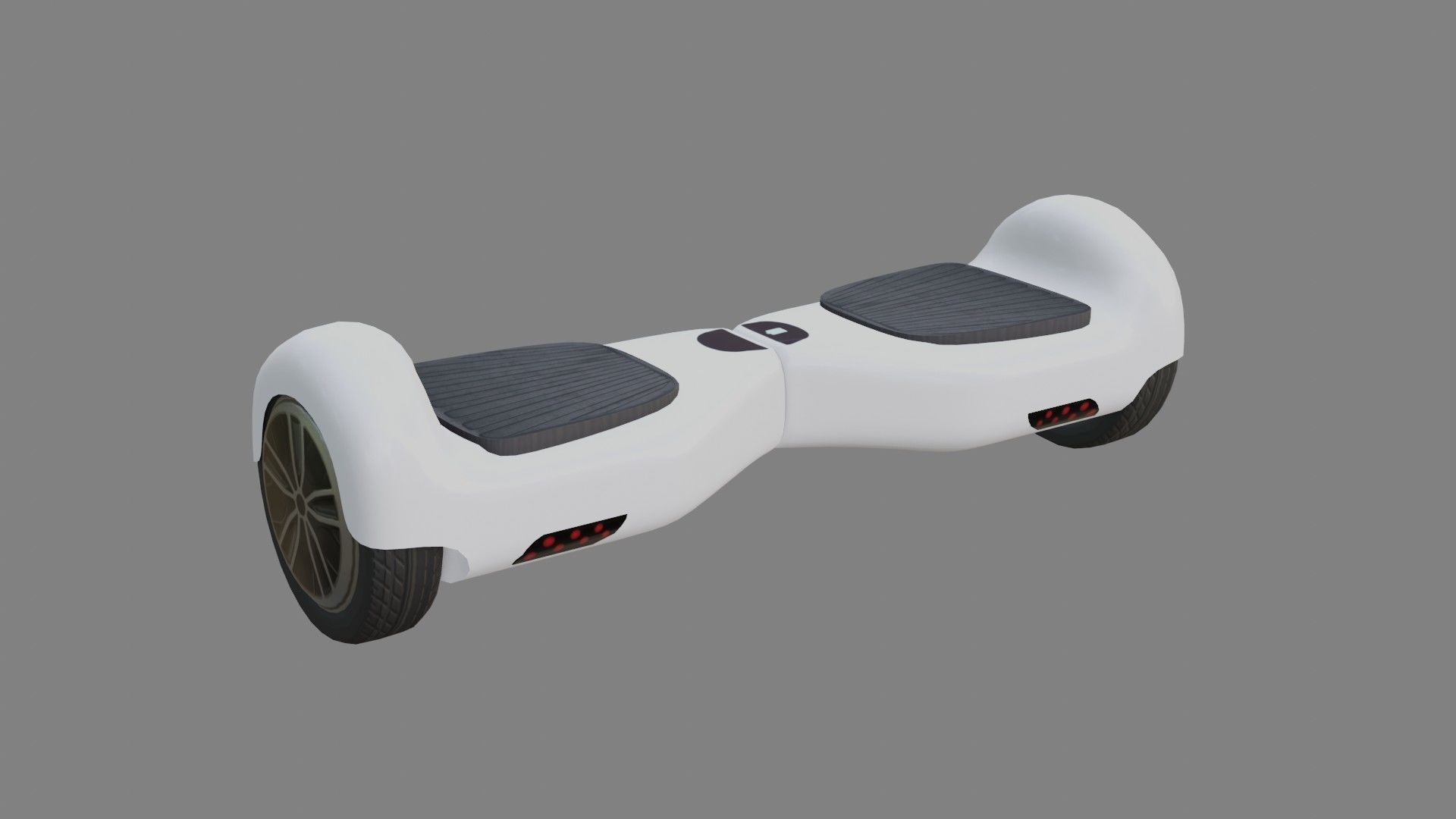Electric Unicycle Scooter - SCOOTER ELECTRICO - low poly  Low-poly 3D model_1