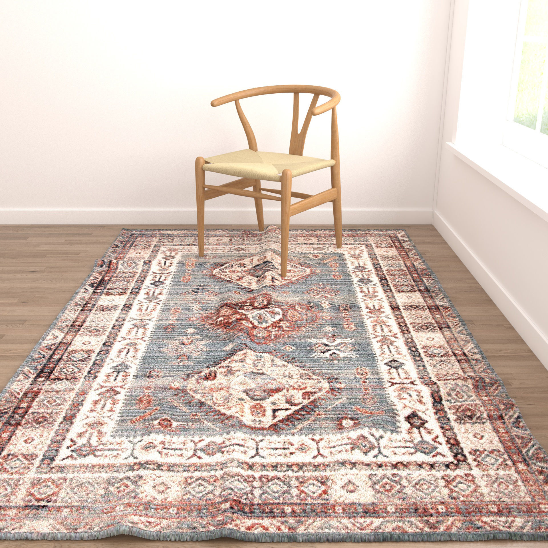 Rugs No 515 Low-poly 3D model_3
