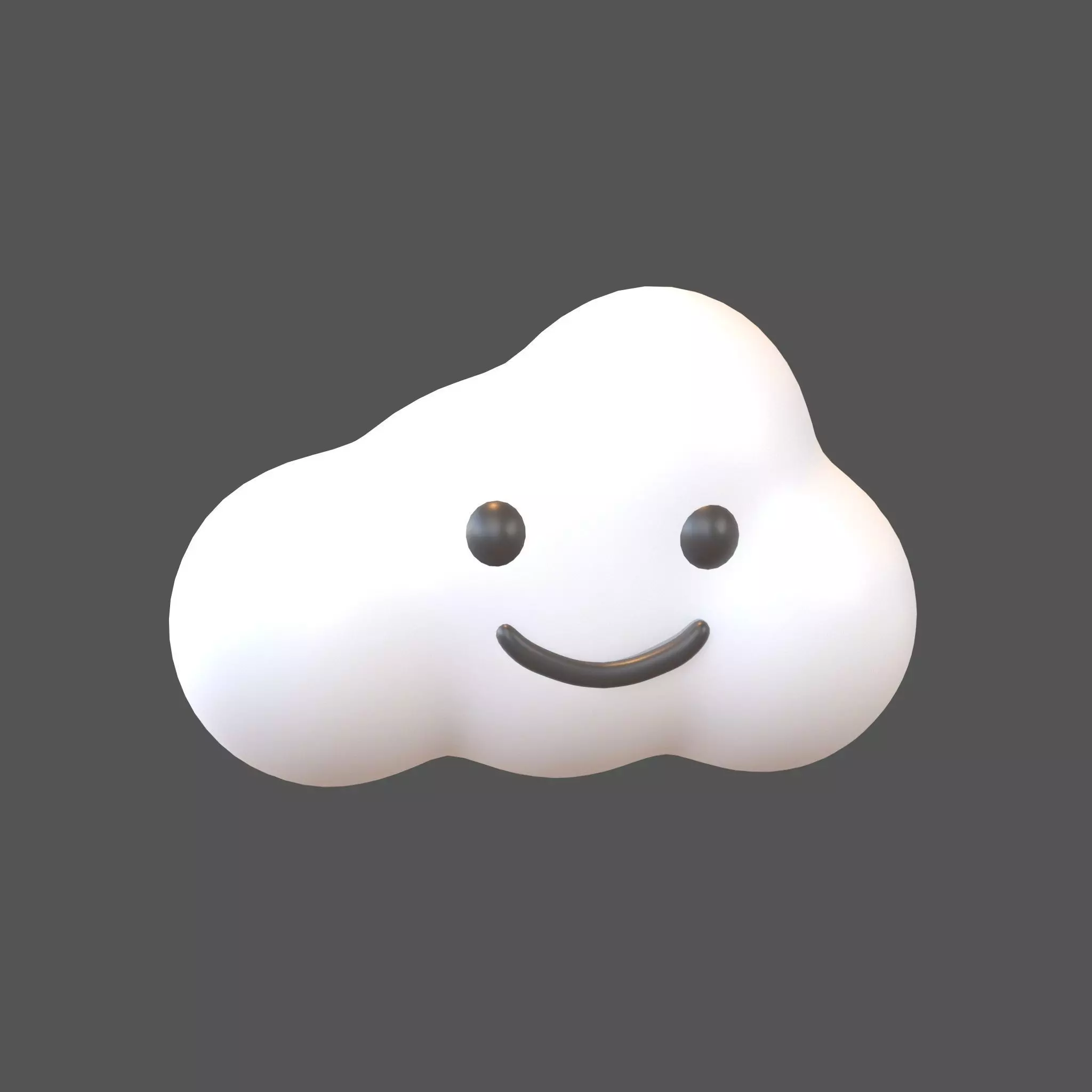 Cloud Character v1 001 Low-poly 3D model_0