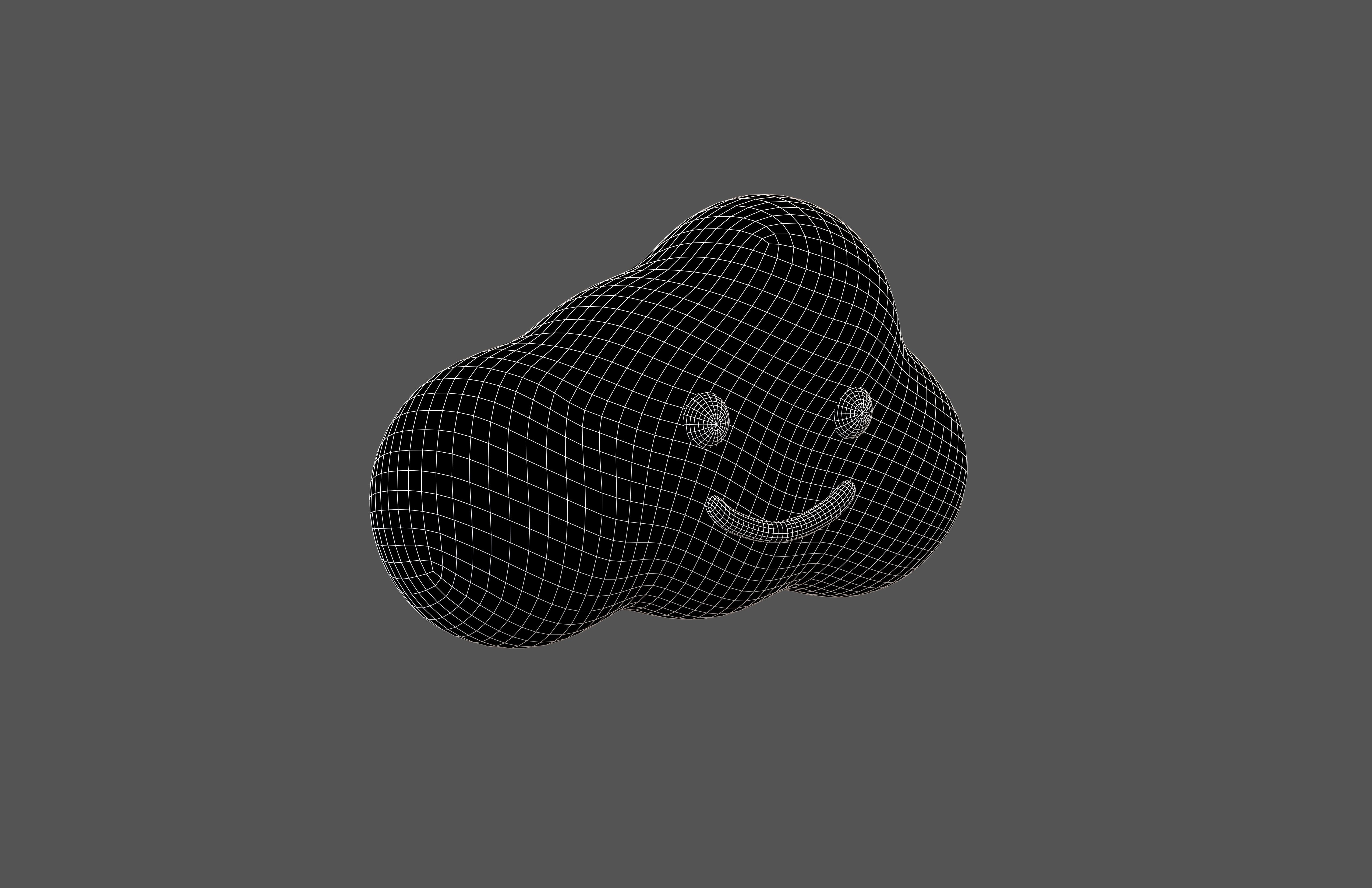 Cloud Character v1 001 Low-poly 3D model_4