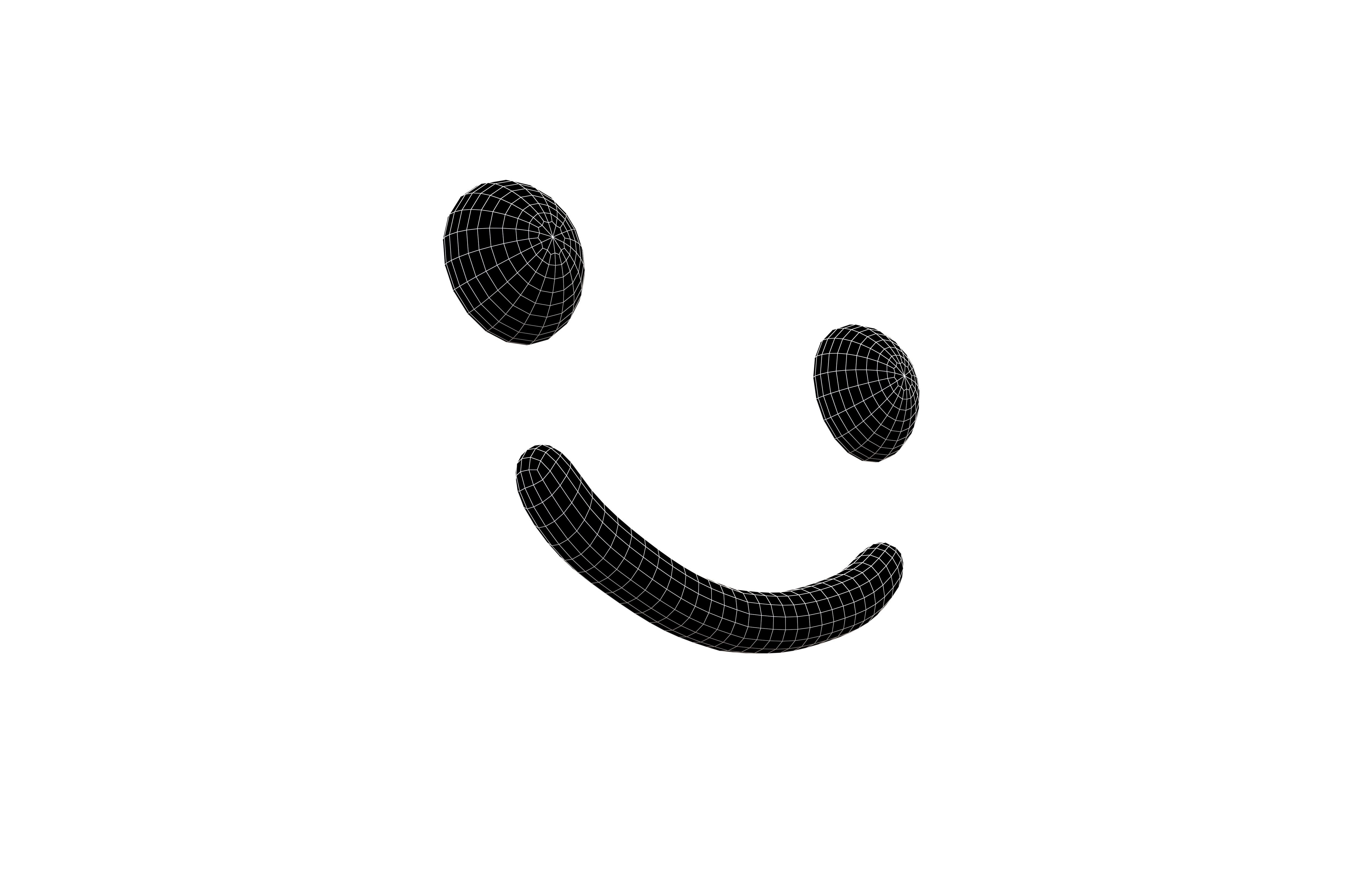 Smile Emoji v1 001 Low-poly 3D model_7