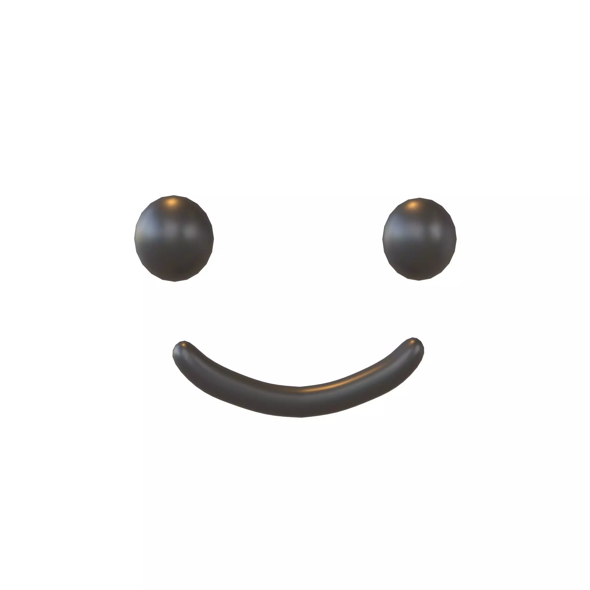 Smile Emoji v1 001 Low-poly 3D model_0