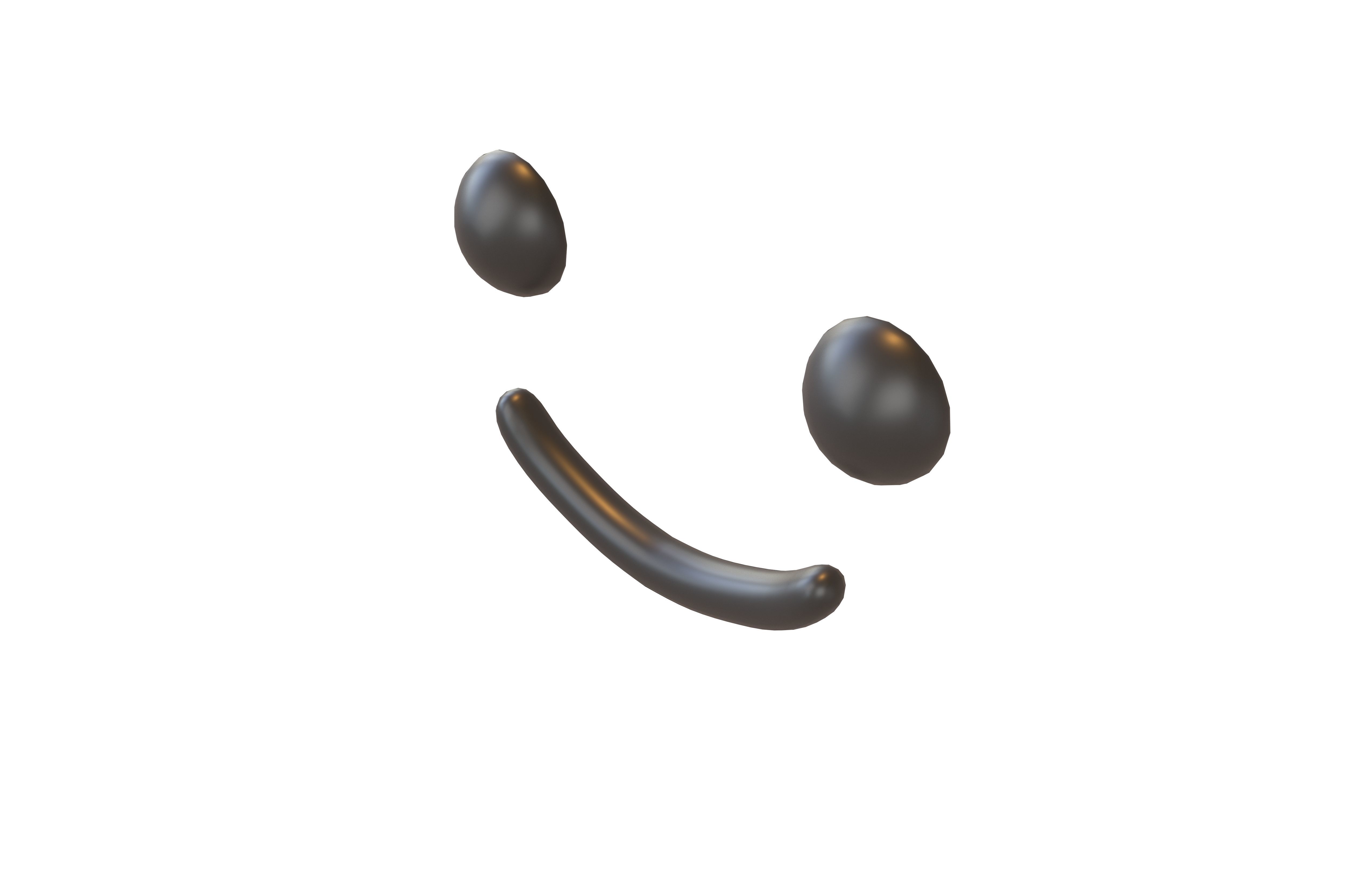 Smile Emoji v1 001 Low-poly 3D model_3