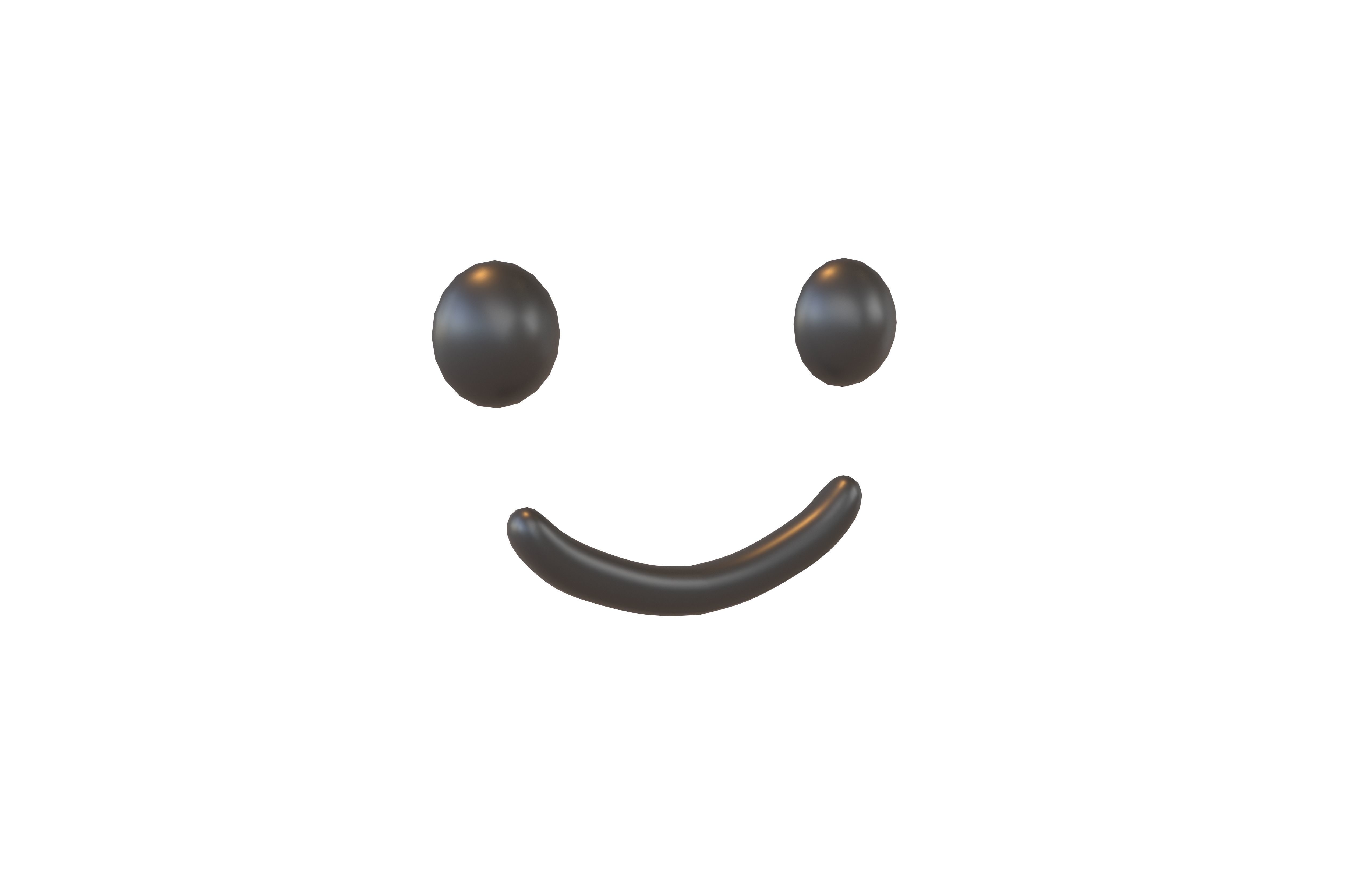 Smile Emoji v1 001 Low-poly 3D model_1