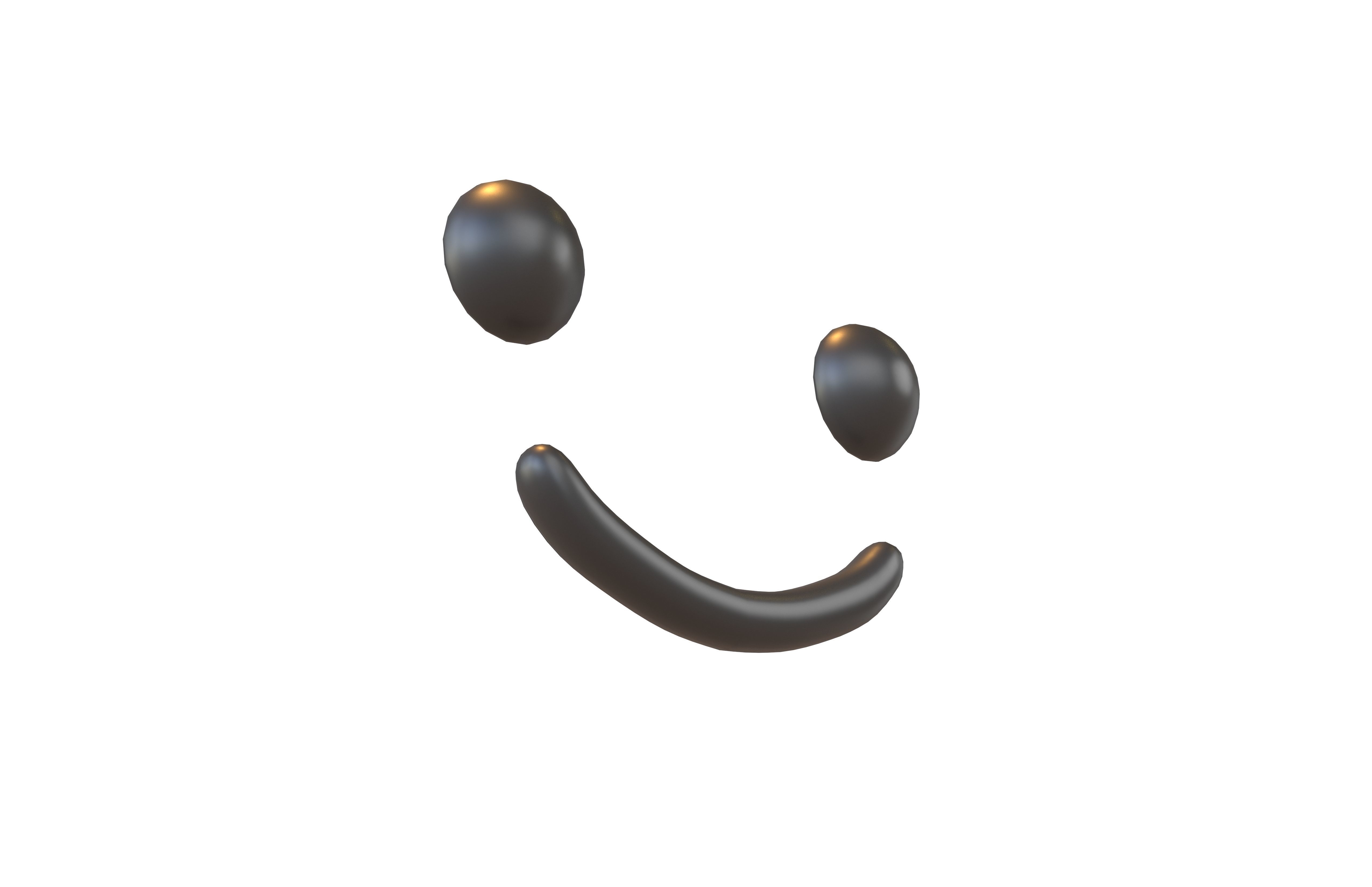 Smile Emoji v1 001 Low-poly 3D model_2