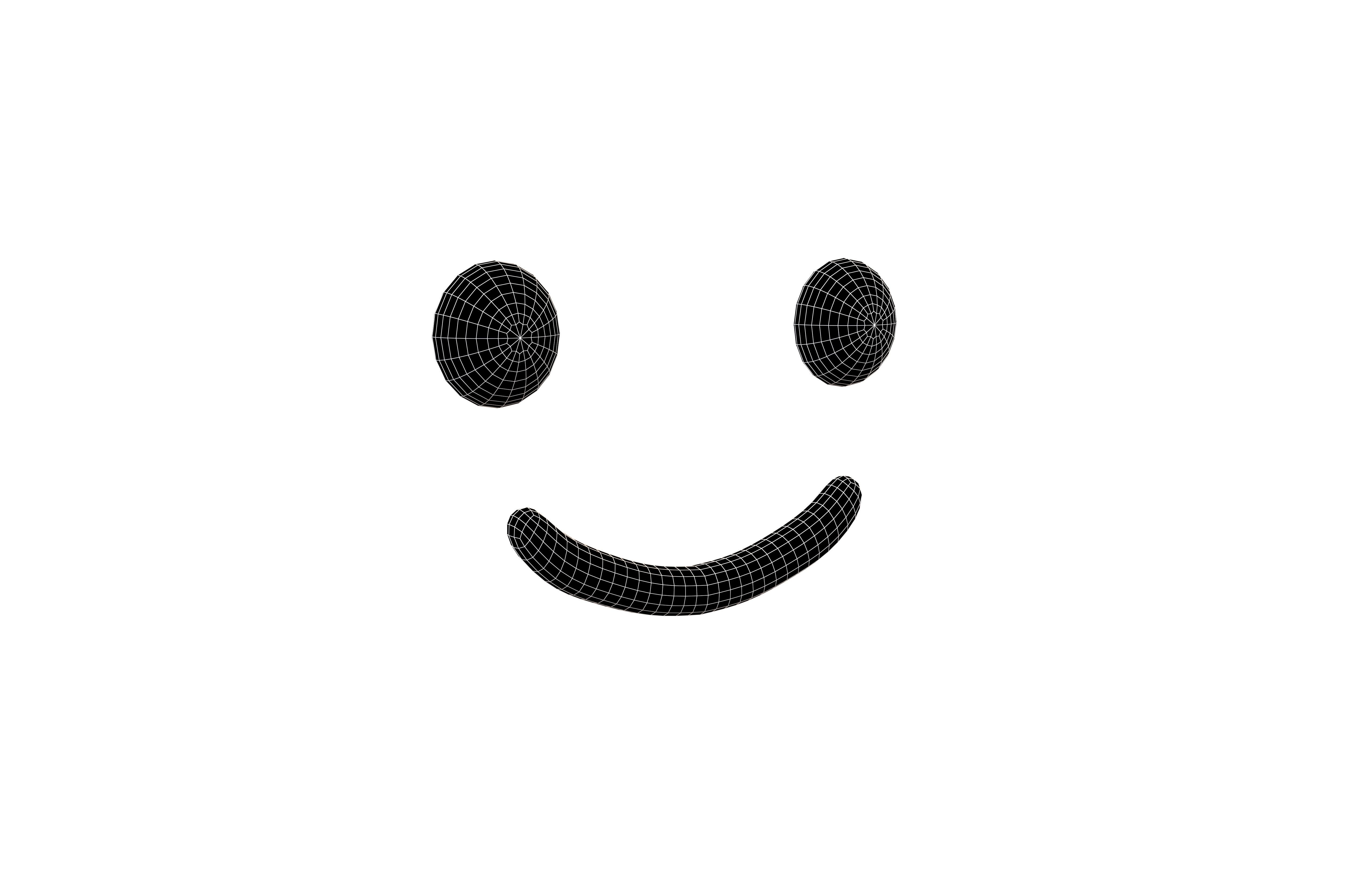 Smile Emoji v1 001 Low-poly 3D model_4