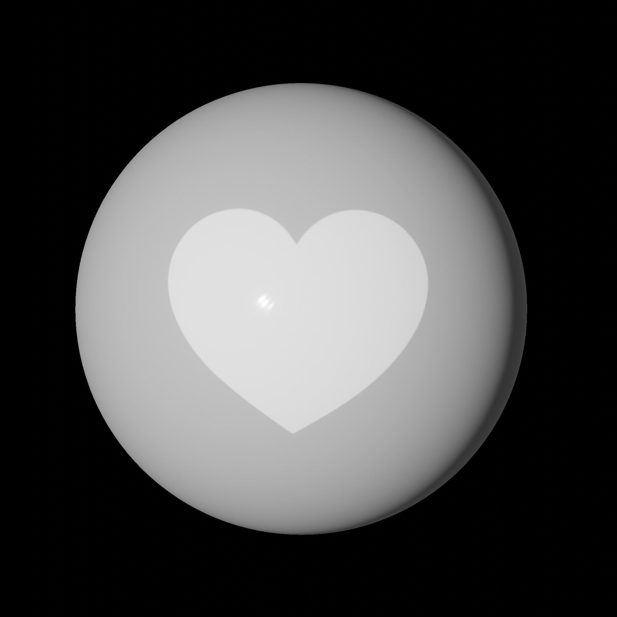 Black Love 3DIcon  Low-poly 3D model_5