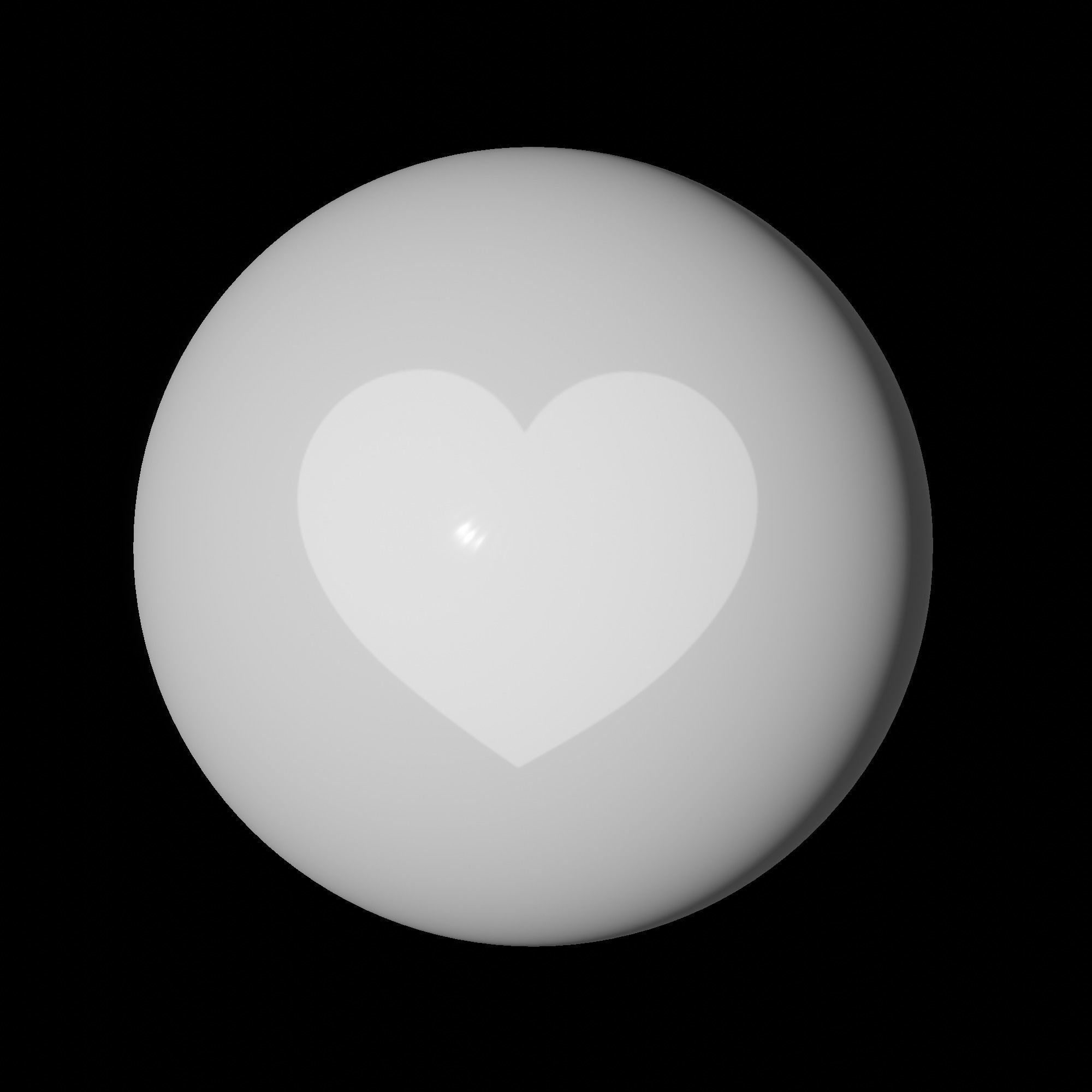 Black Love 3DIcon  Low-poly 3D model_10