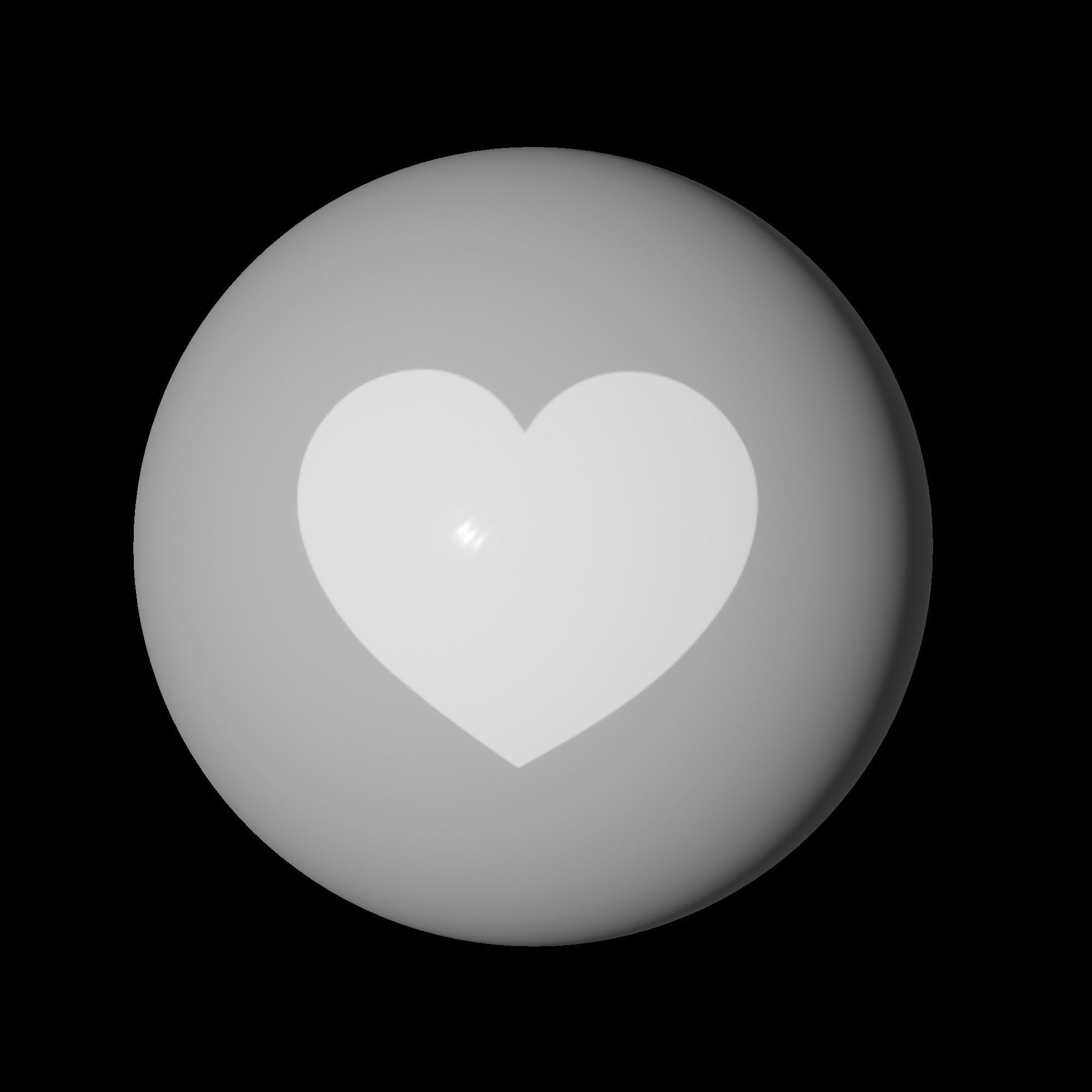 Black Love 3DIcon  Low-poly 3D model_6