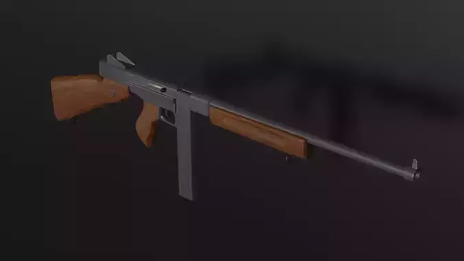 Thompson M1 Submachine Gun 3D model