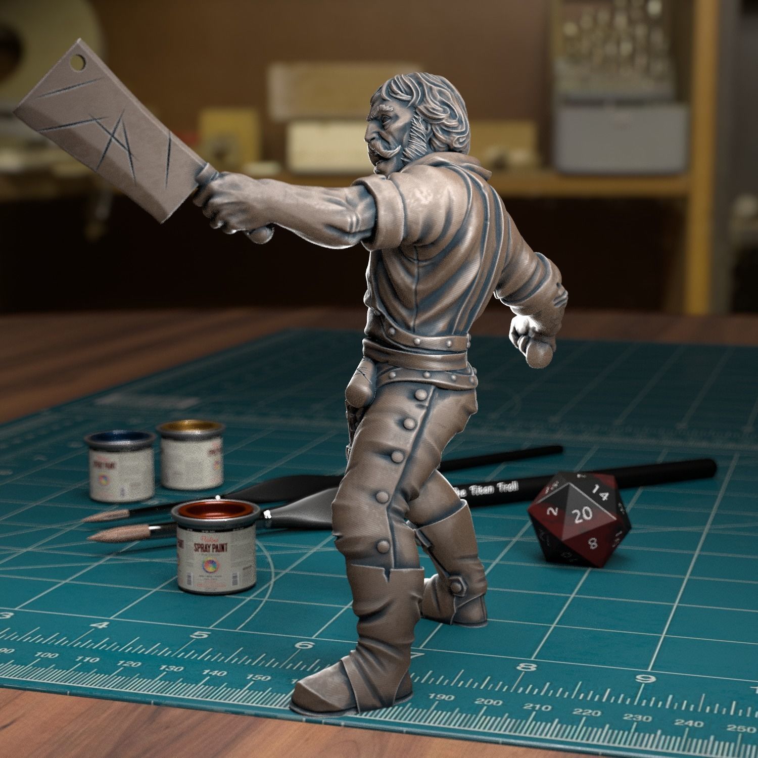 Bill the Butcher - Pre-Supported 3D print model_2