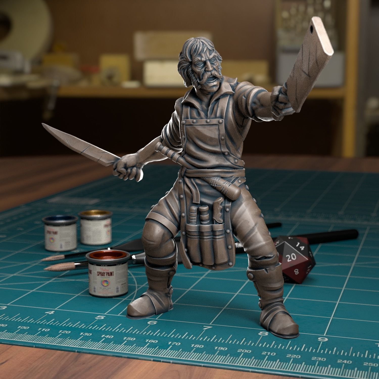 Bill the Butcher - Pre-Supported 3D print model_1