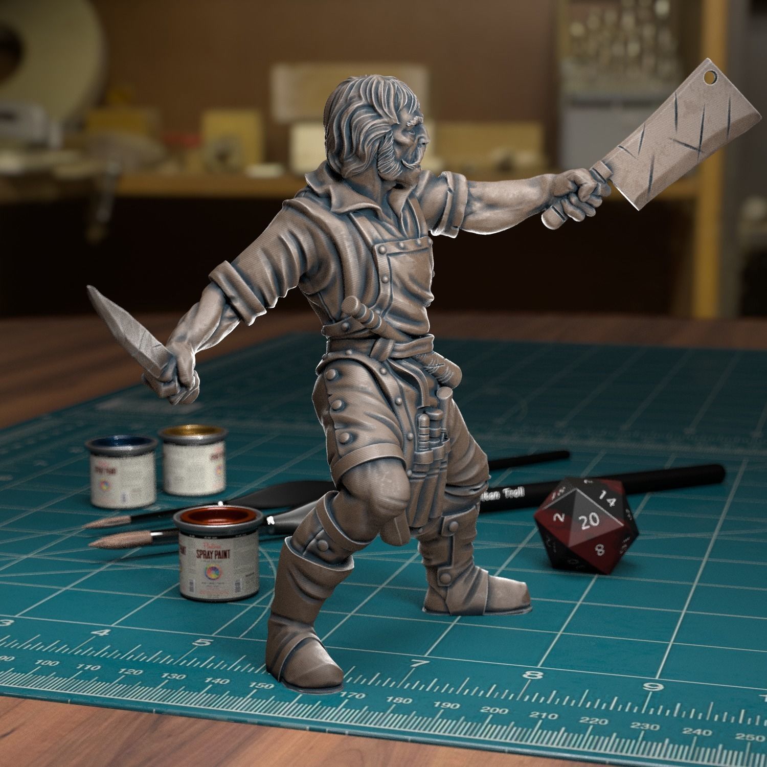 Bill the Butcher - Pre-Supported 3D print model_4