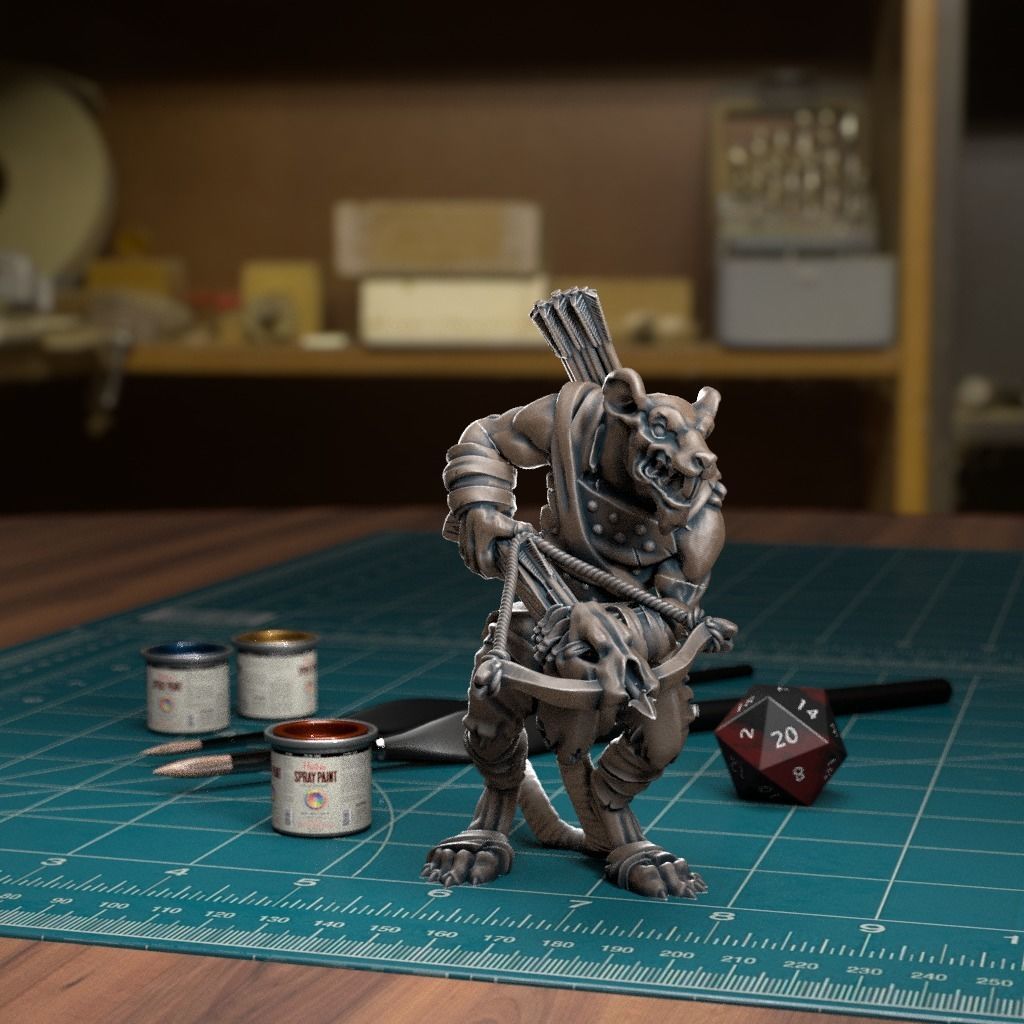 Ratman Crossbow 02 - Pre-Supported 3D print model_1