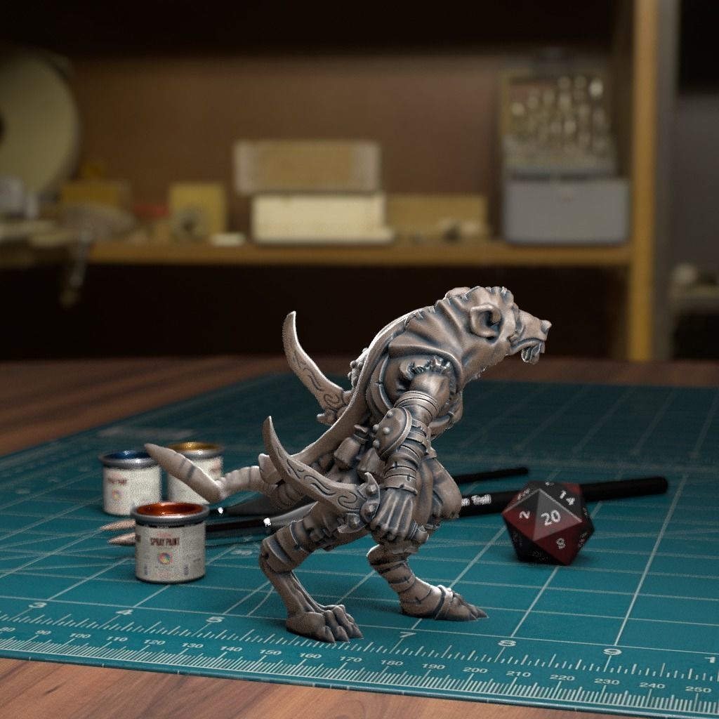 Ratman Rogue - Pre-Supported 3D print model_4