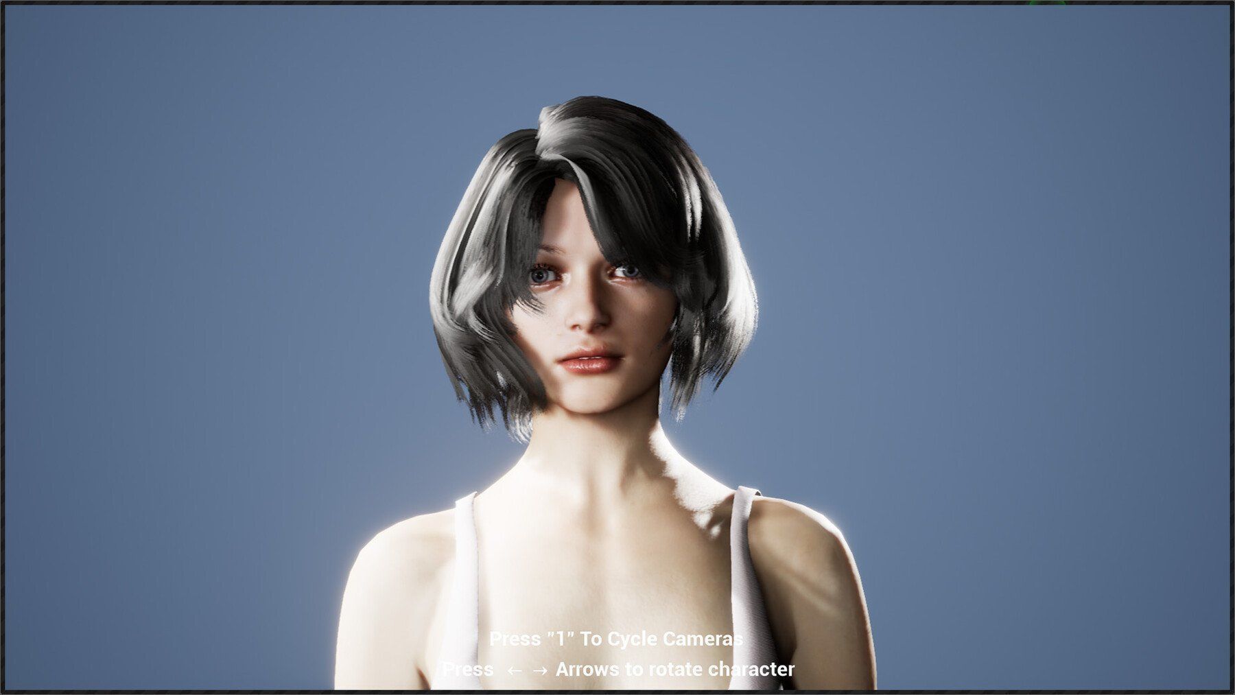 Female Custom Characters UE4 and FBX Low-poly 3D model_2