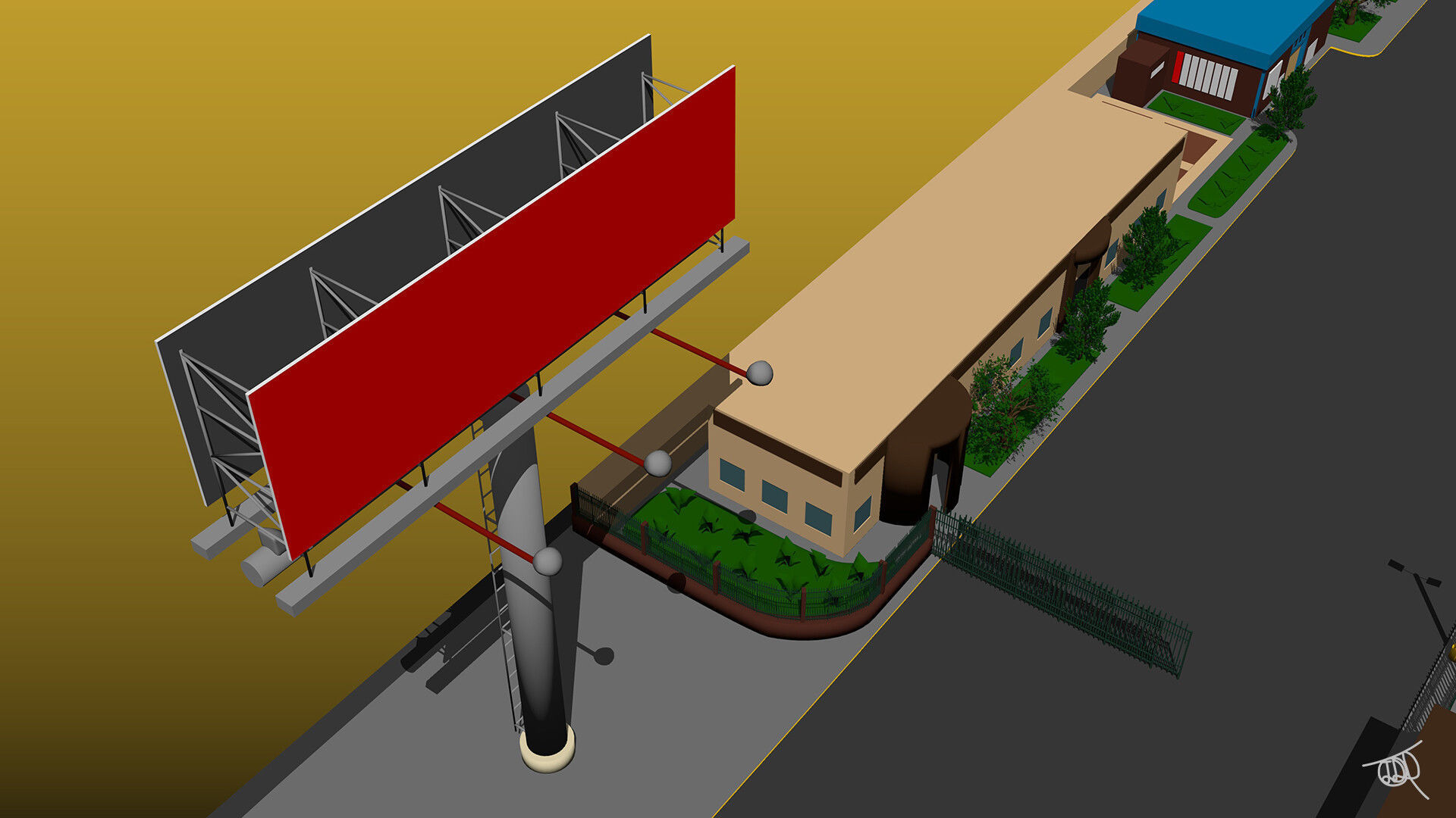 Coca Cola Company Low-poly 3D model_6