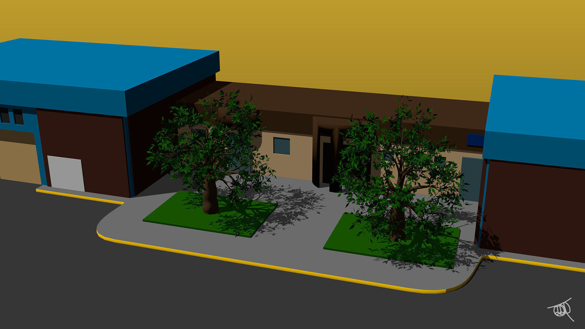 Coca Cola Company Low-poly 3D model_12