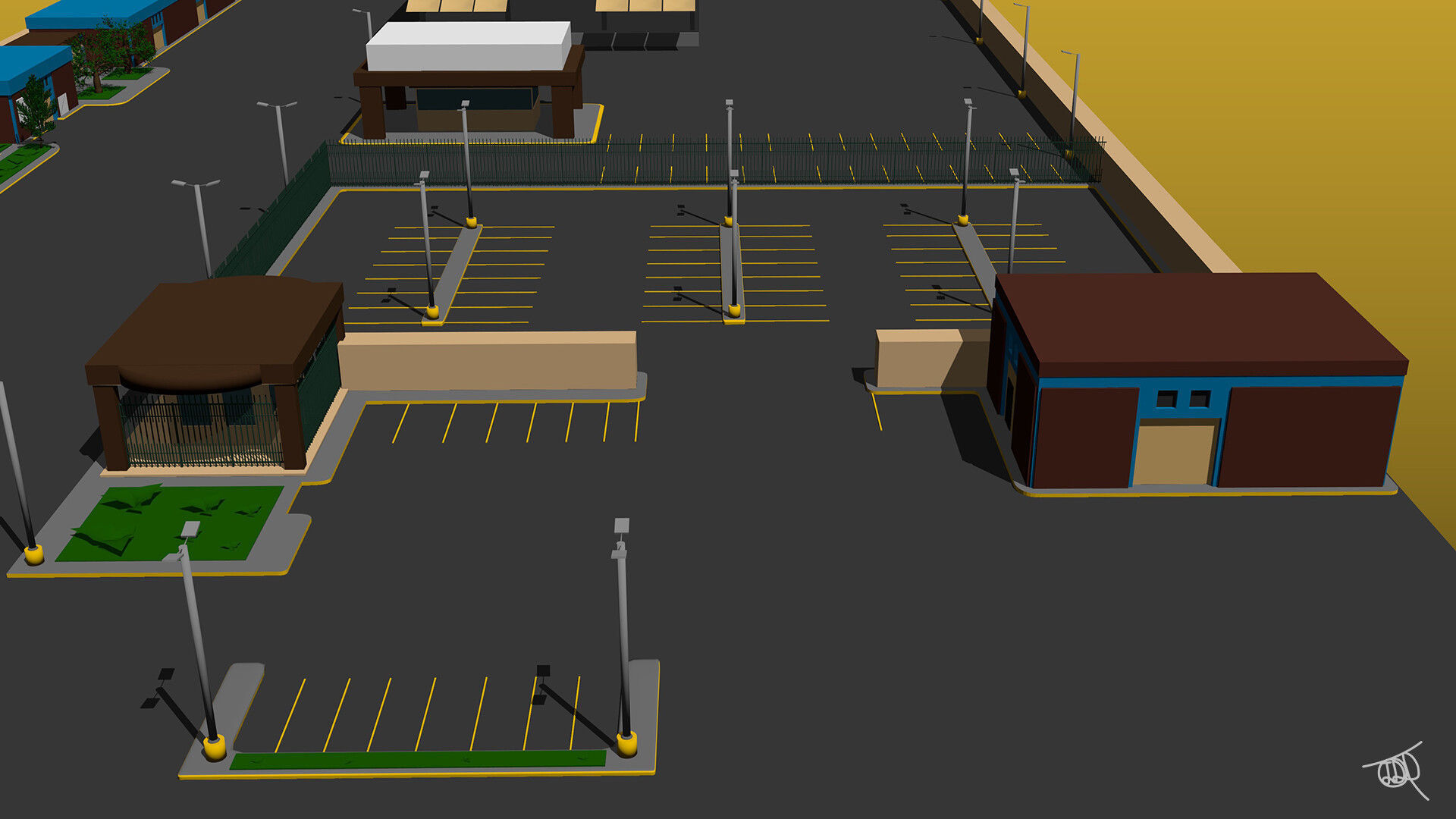 Coca Cola Company Low-poly 3D model_4