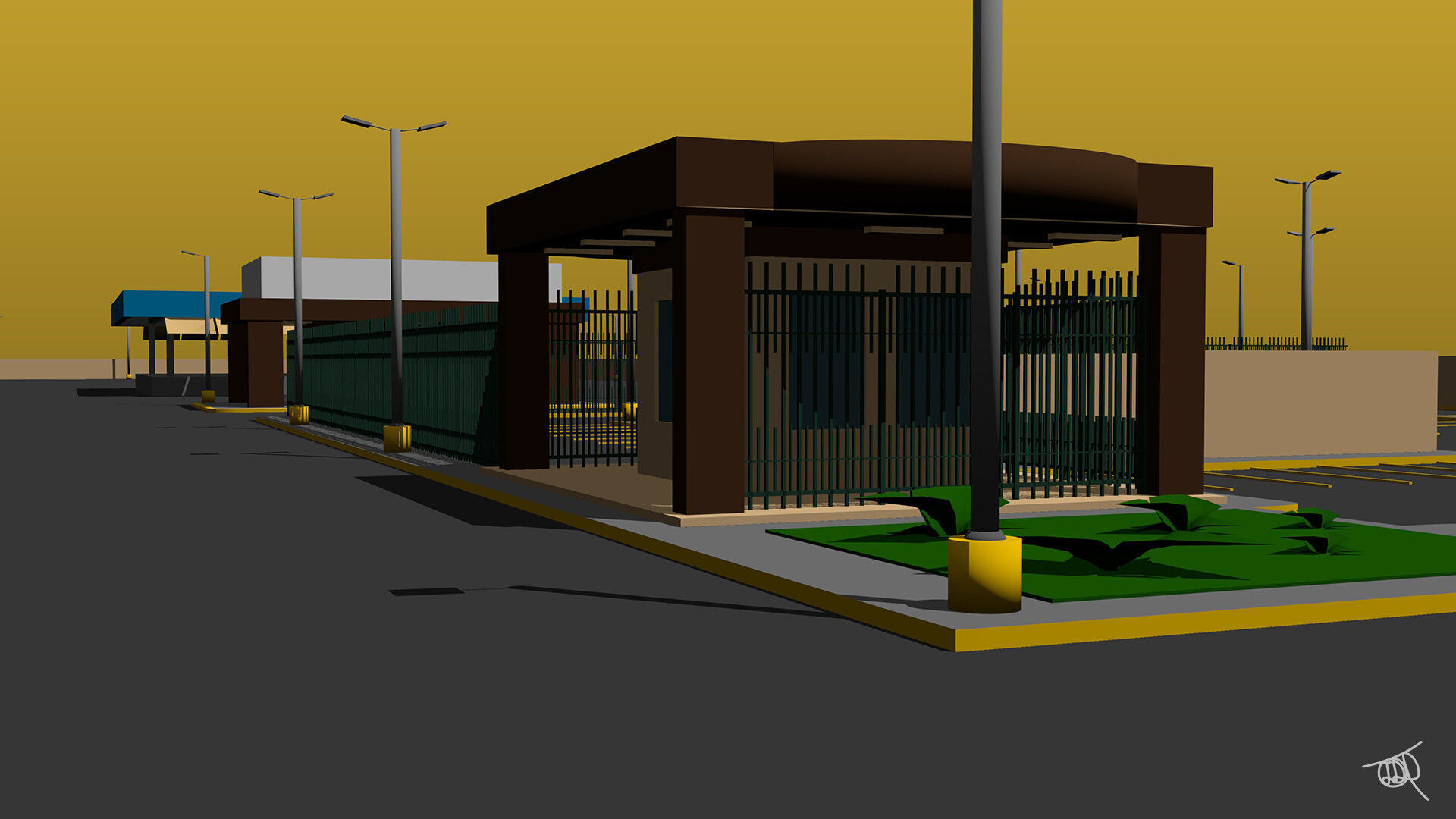 Coca Cola Company Low-poly 3D model_9