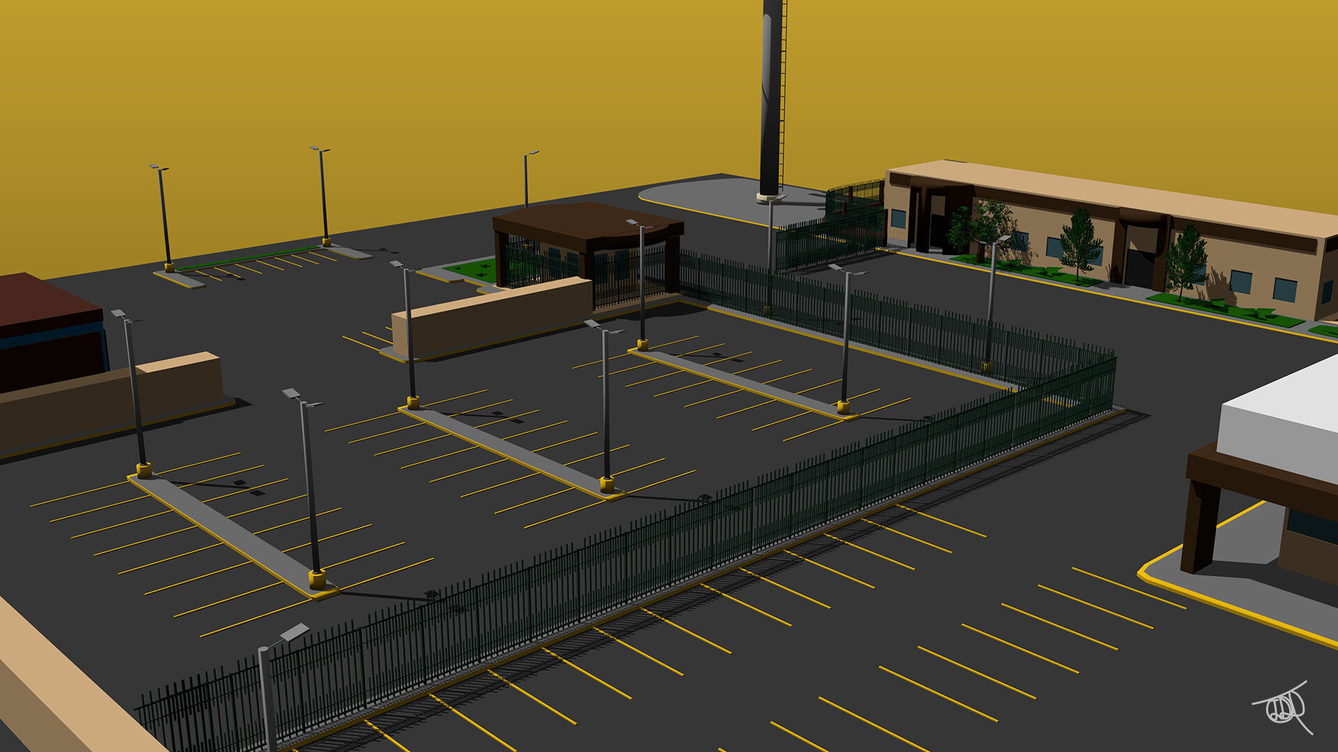 Coca Cola Company Low-poly 3D model_5