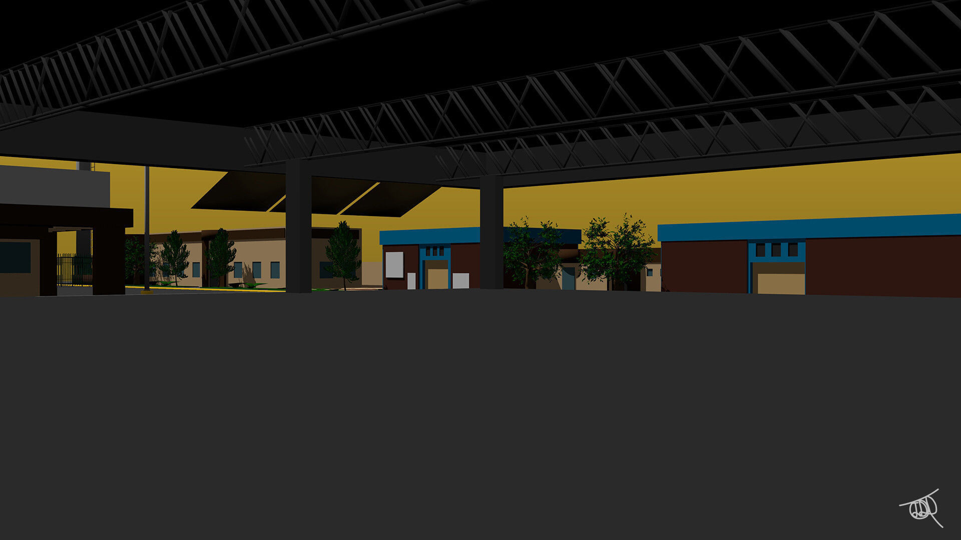 Coca Cola Company Low-poly 3D model_16