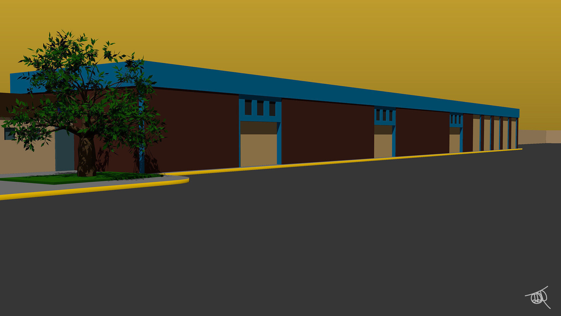 Coca Cola Company Low-poly 3D model_13