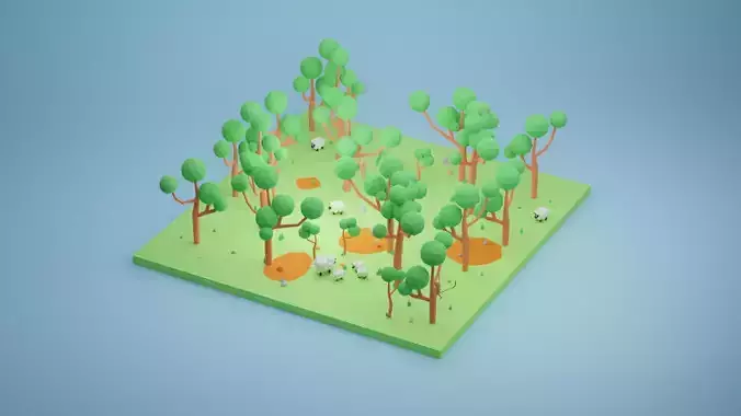 Low Poly Jungle