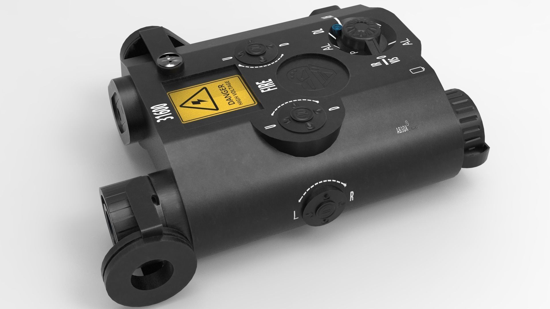 Atpial-C Laser Gun Low-poly 3D model_3