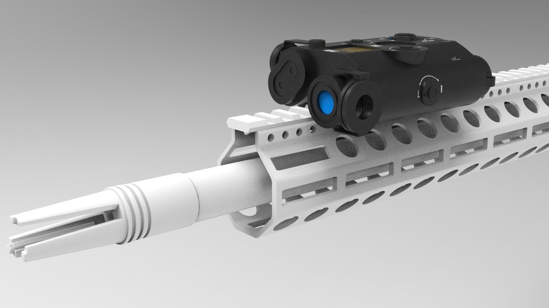 Atpial-C Laser Gun Low-poly 3D model_6