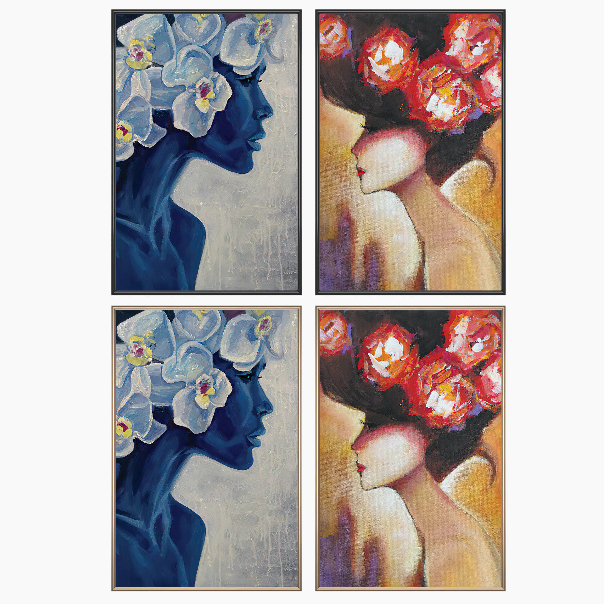 Wall Art Set 3935 3D model_1