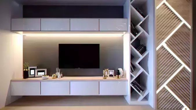 TV cabinet 3D model