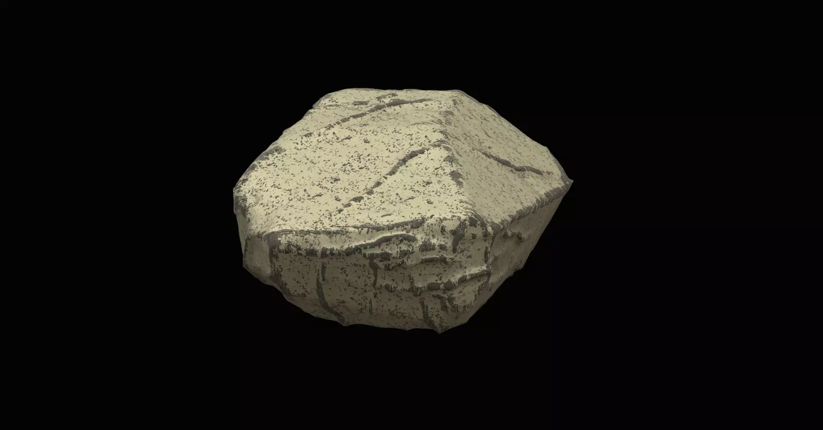 white rock 3D Low-poly 3D model_0