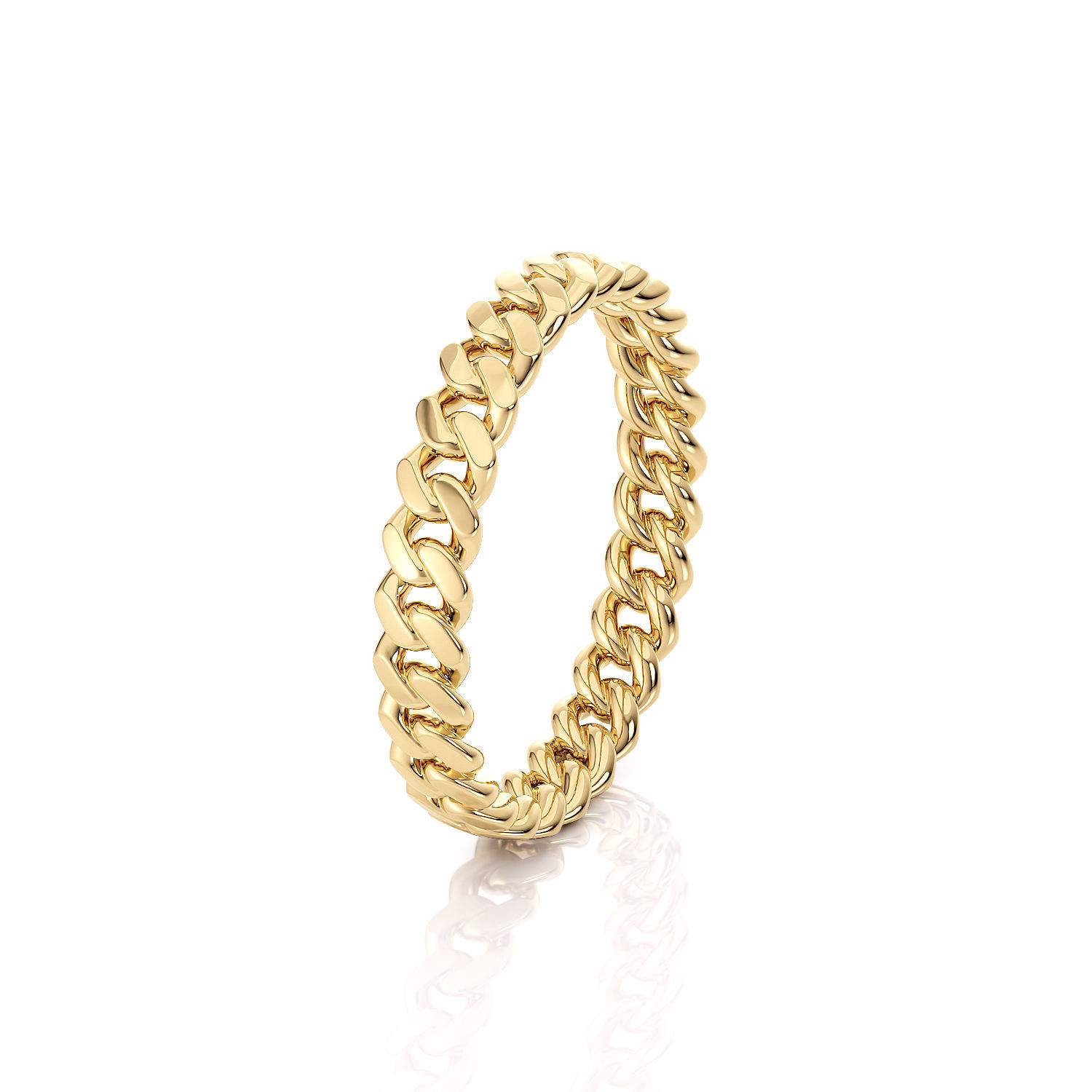 Band chain ring printable 3d model 3D print model_9