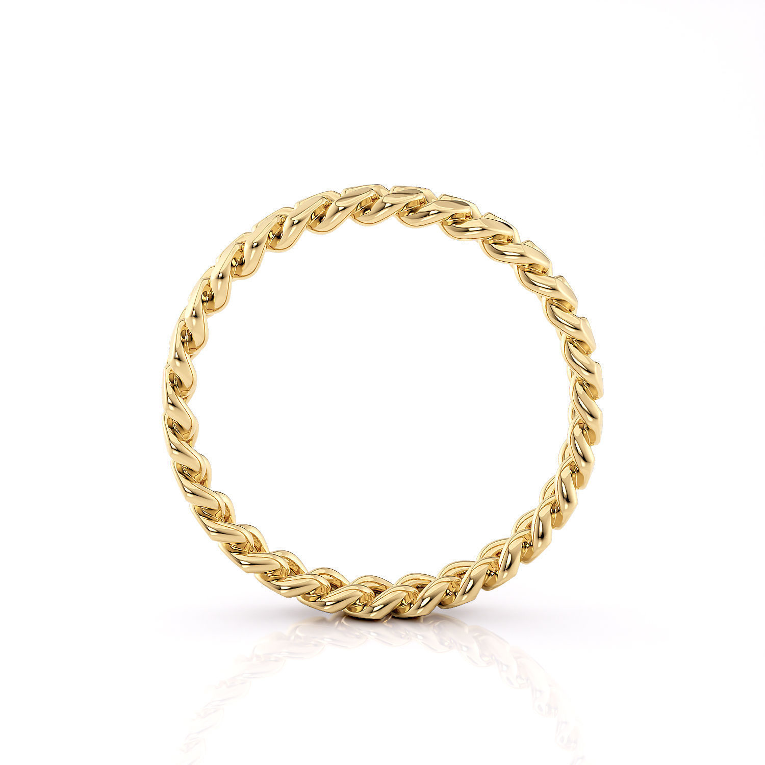 Band chain ring printable 3d model 3D print model_10