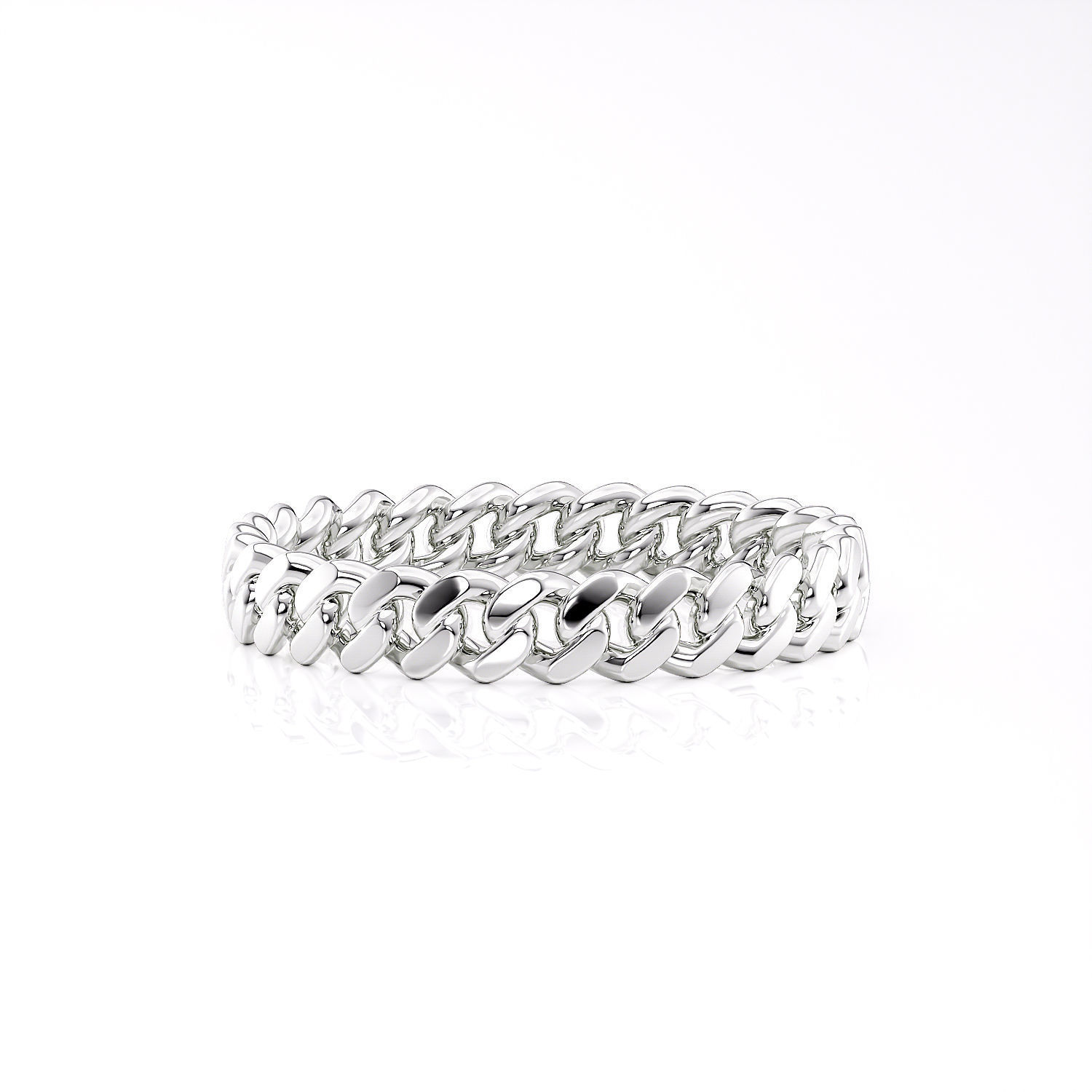 Band chain ring printable 3d model 3D print model_5
