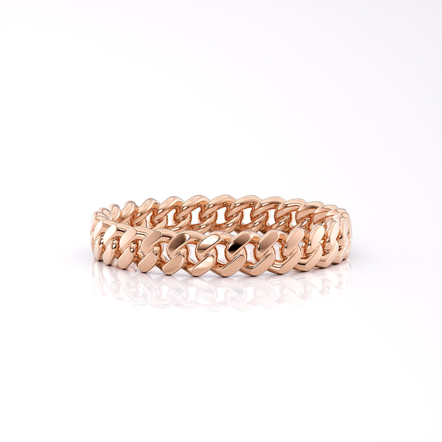 Band chain ring printable 3d model 3D print model_2