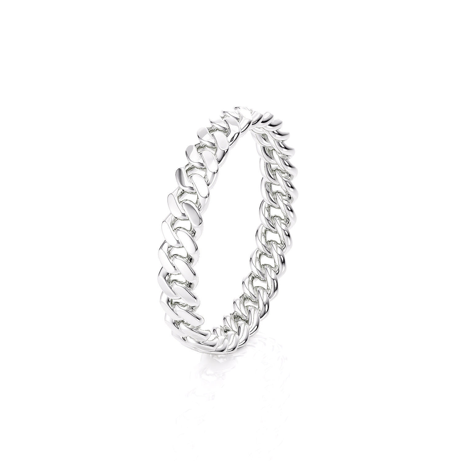 Band chain ring printable 3d model 3D print model_6