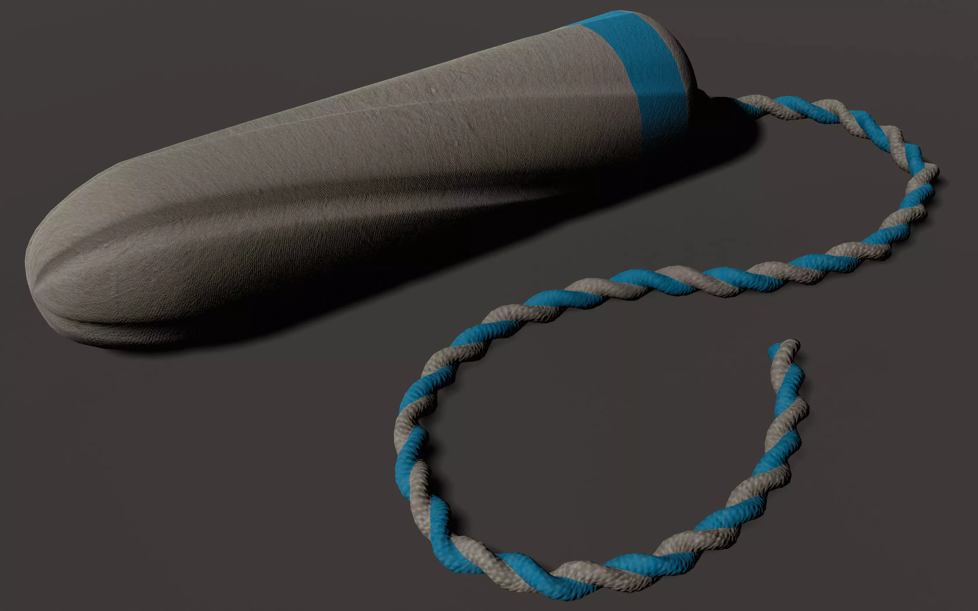 Tampon Low-poly 3D model_0