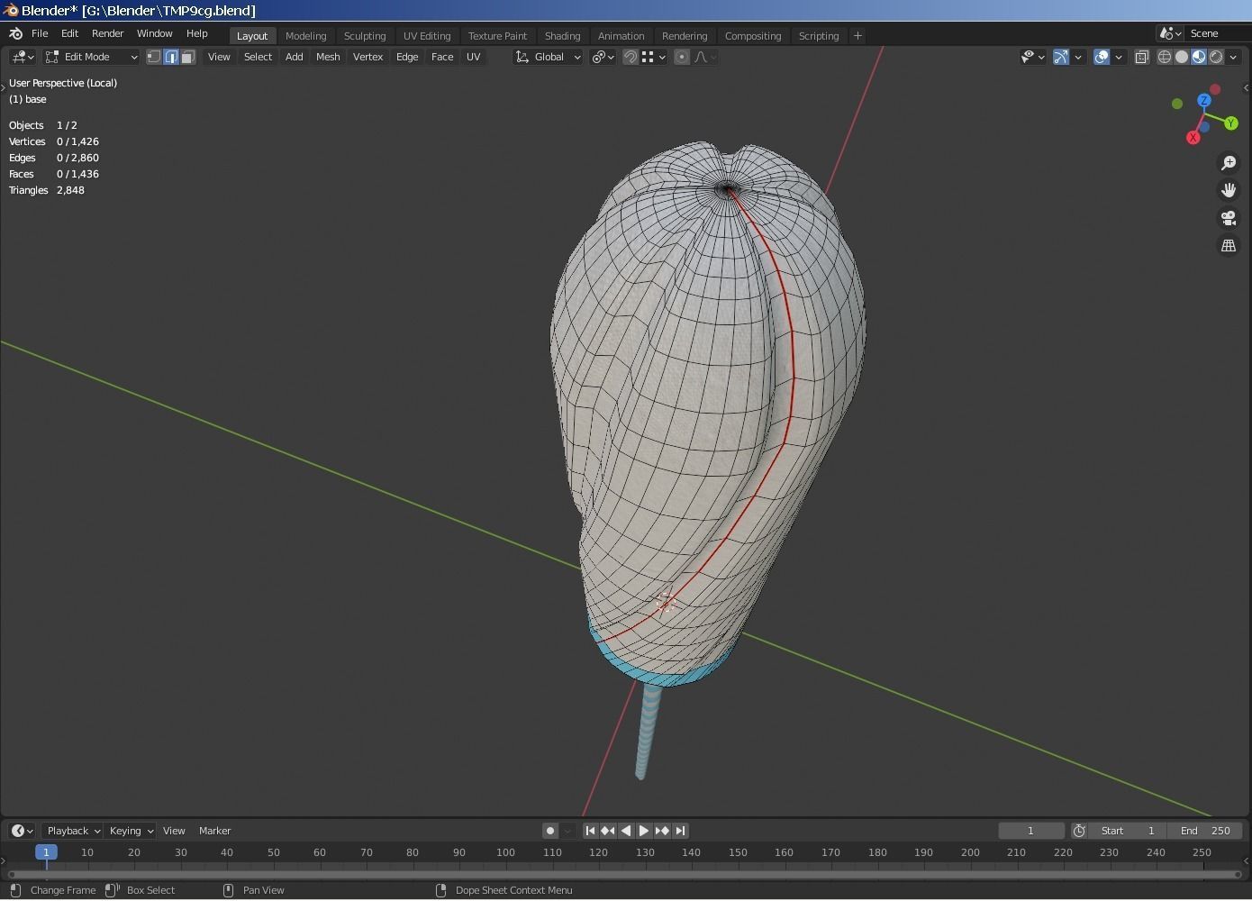 Tampon Low-poly 3D model_4