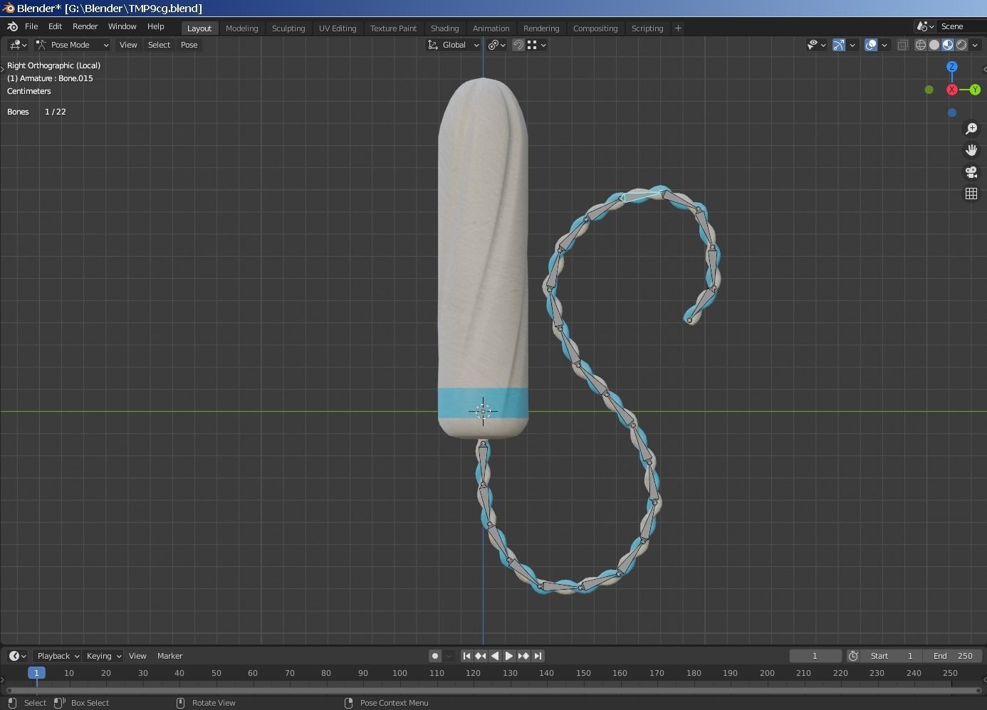 Tampon Low-poly 3D model_6