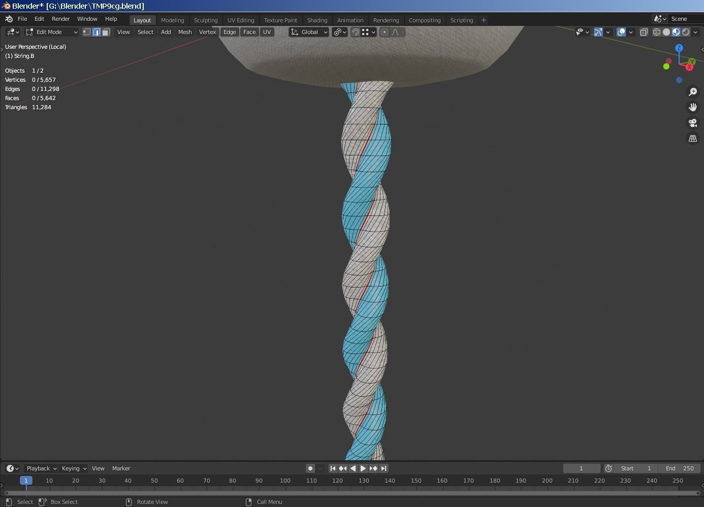 Tampon Low-poly 3D model_5