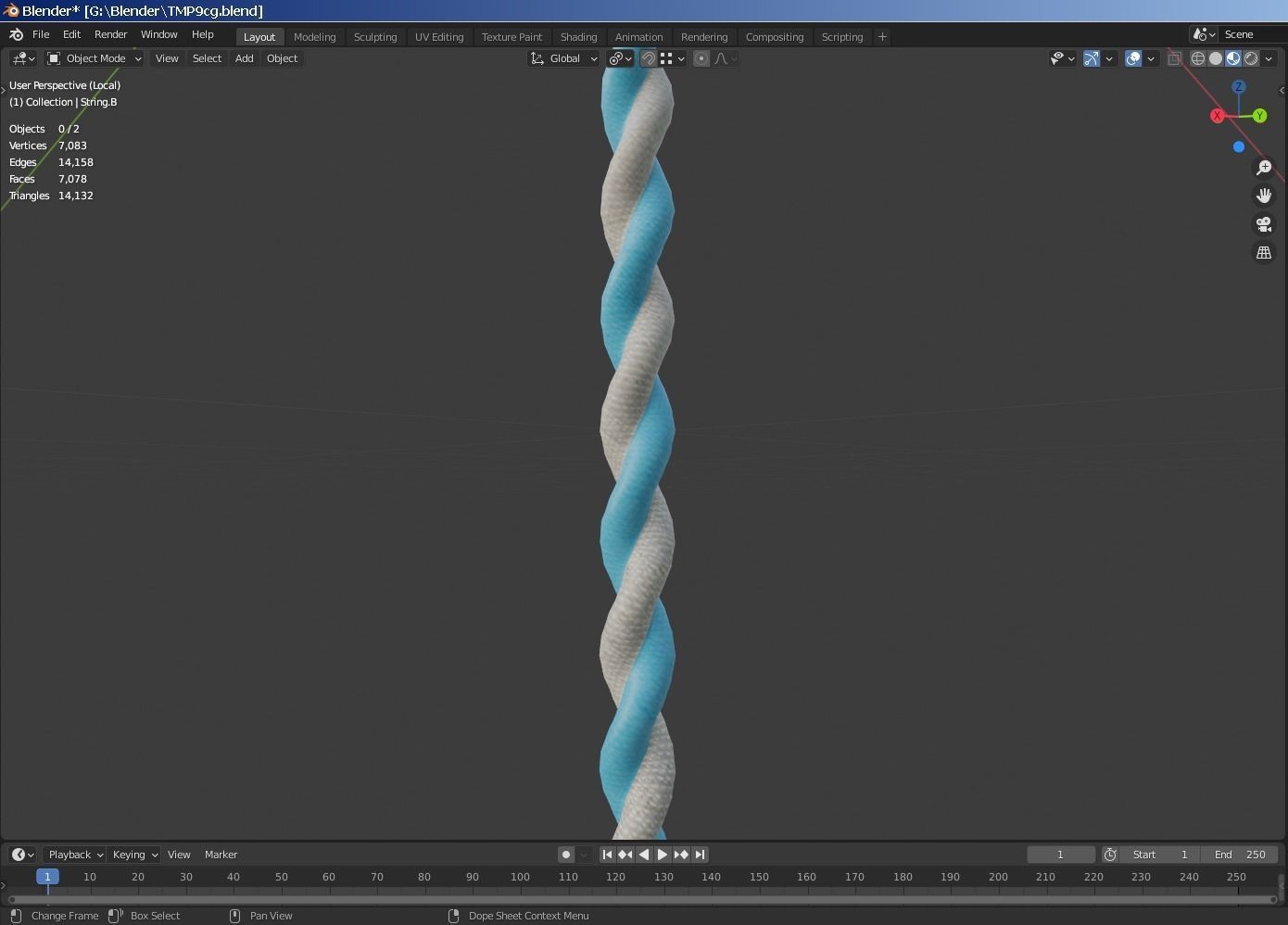 Tampon Low-poly 3D model_3