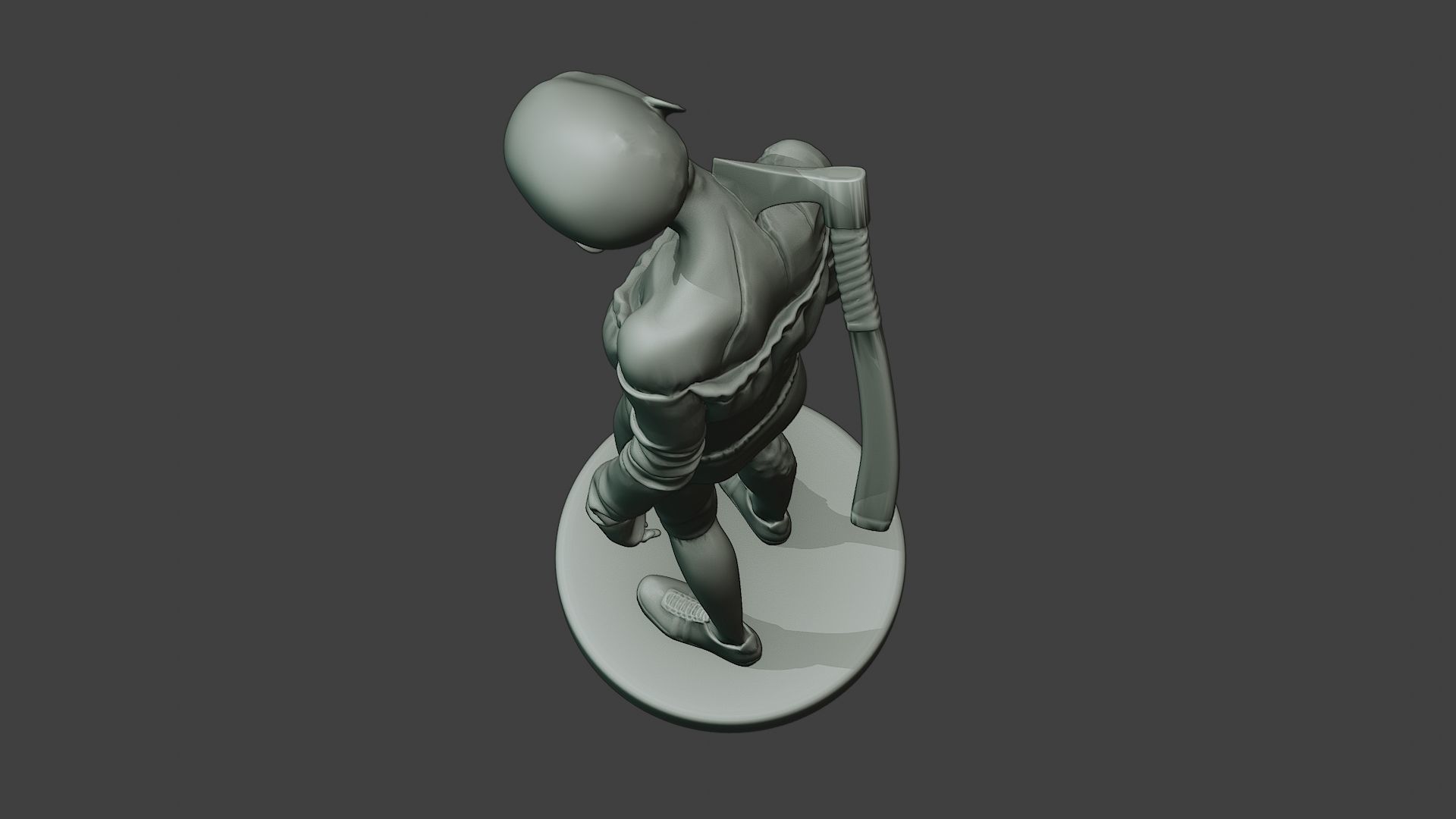 Casual Zombie Female CZ1 0002 3D print model_16