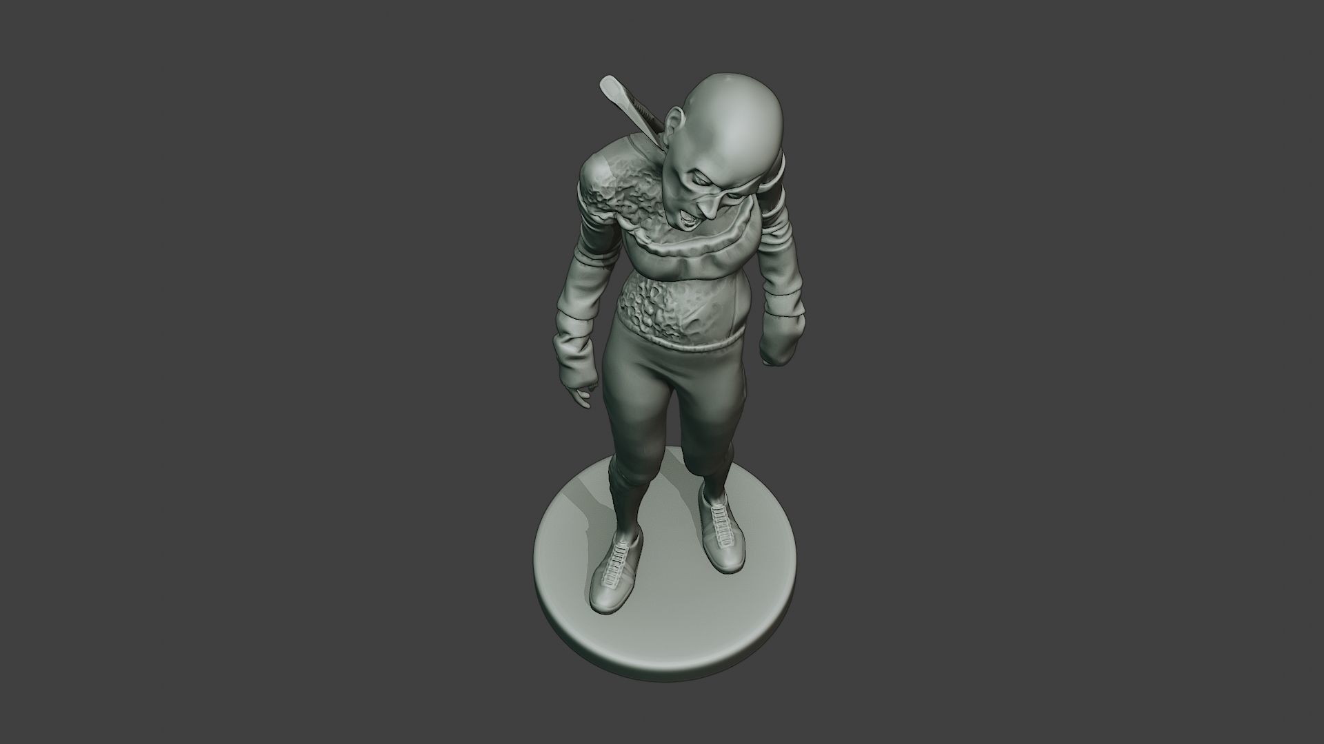 Casual Zombie Female CZ1 0002 3D print model_14