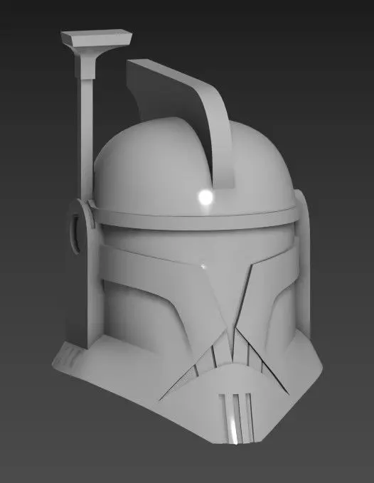 2003 Clone Trooper helmet 3d print STL 3D print model_0